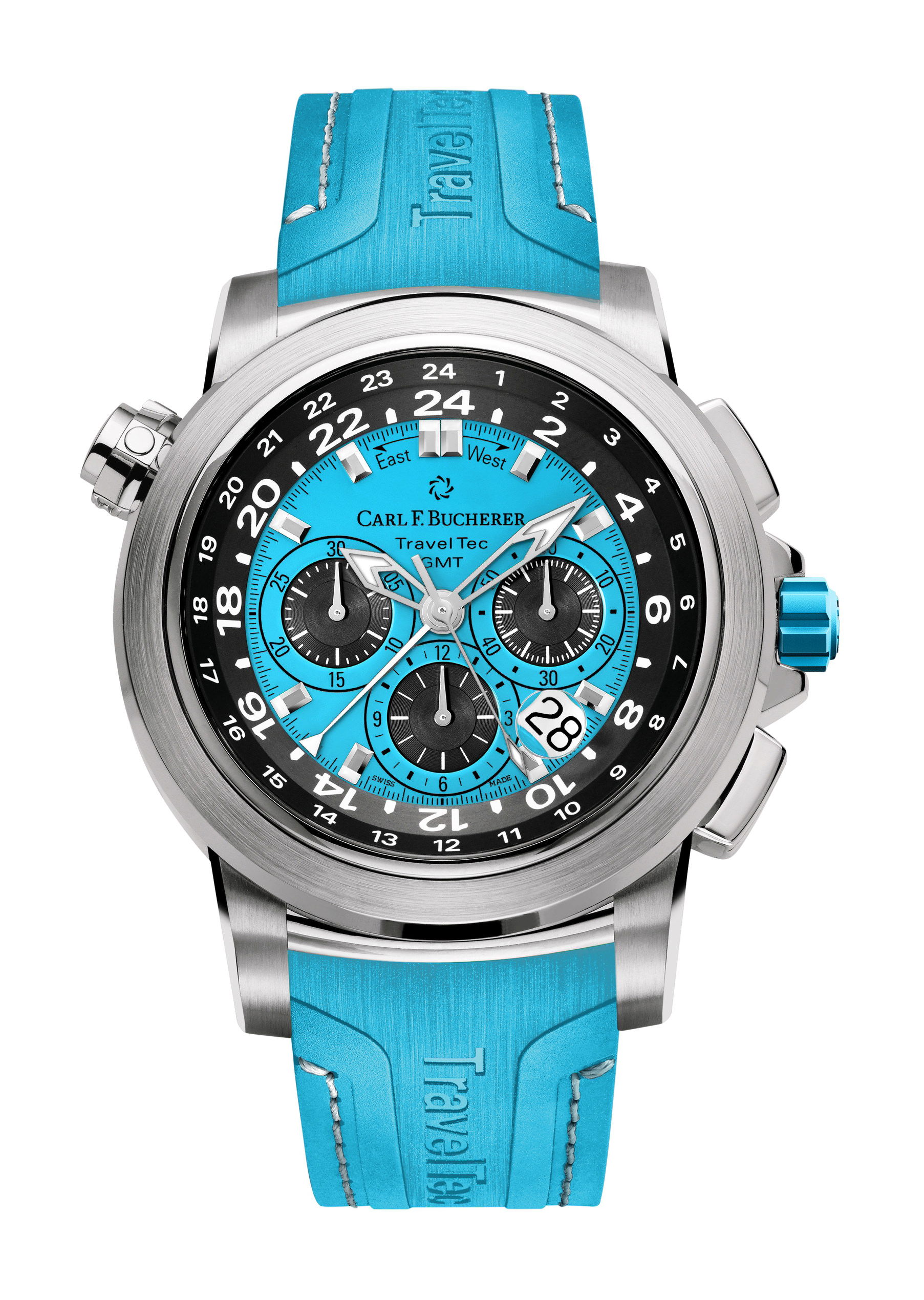 Carl F. Bucherer Patravi TravelTec Four Seasons “Winter” luxury timepiece - detailed view