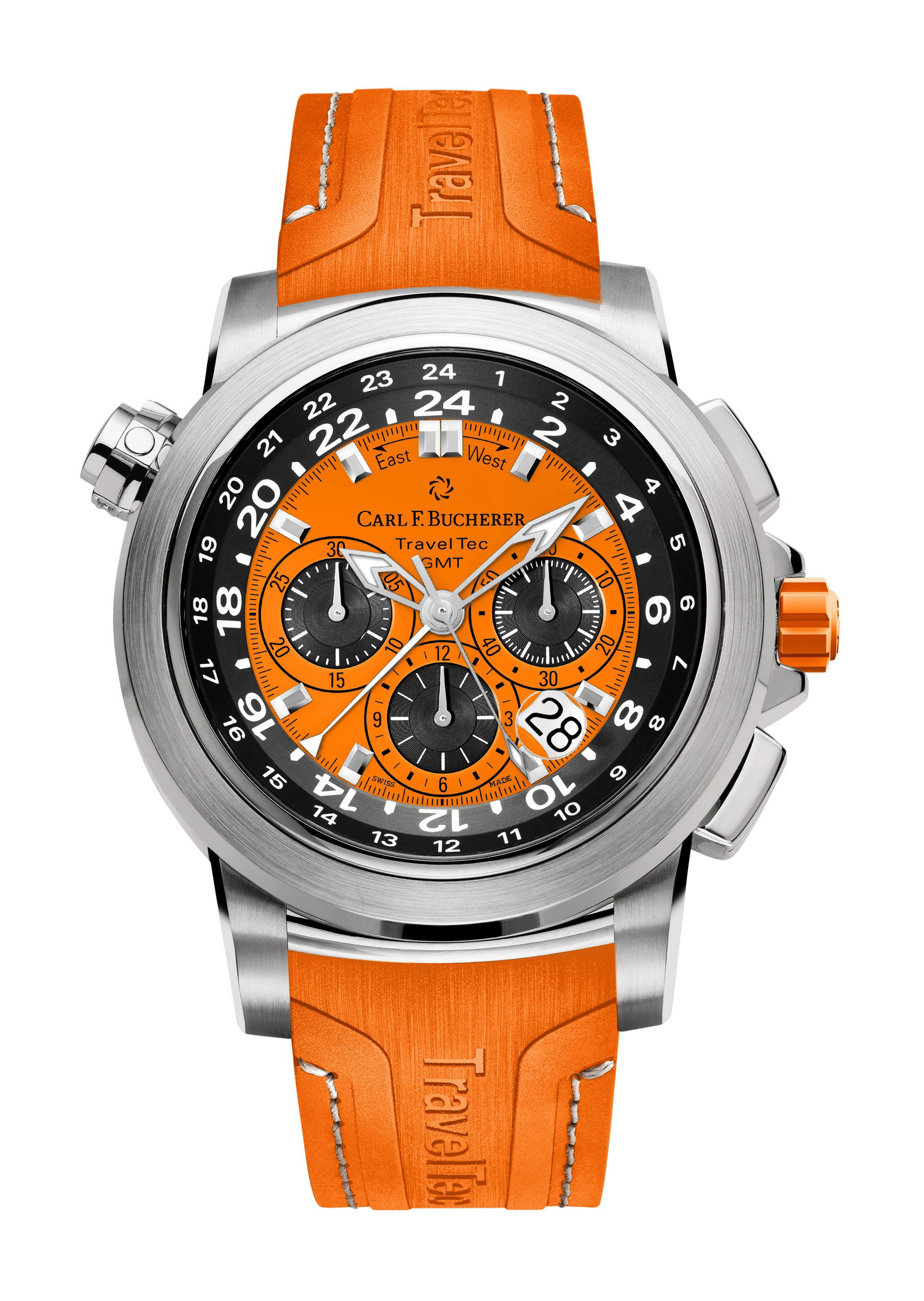 Carl F. Bucherer Patravi TravelTec Four Seasons “Autumn” luxury timepiece - detailed view