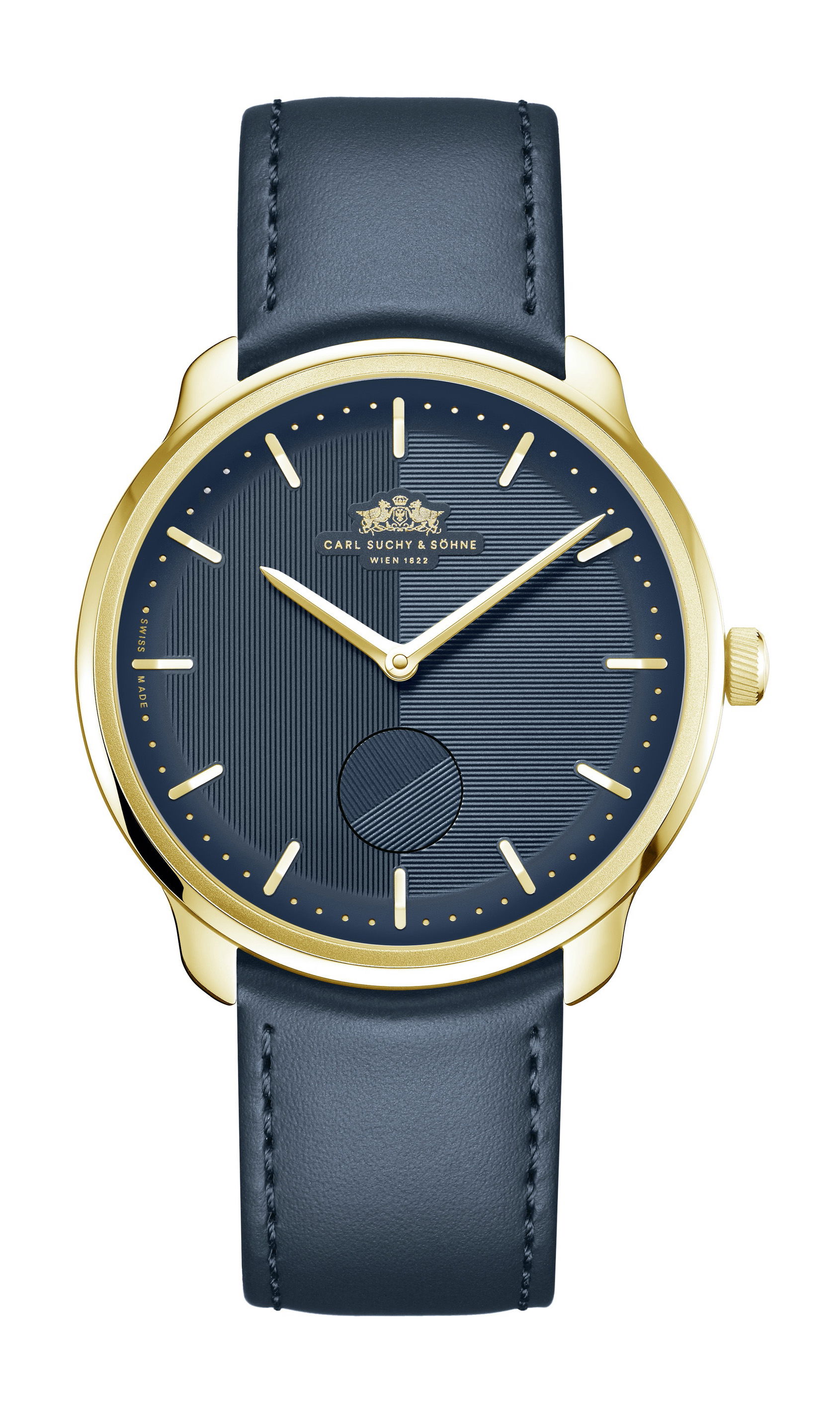Carl Suchy and Sohne WALTZ N°1 Blue Danube Gold watch