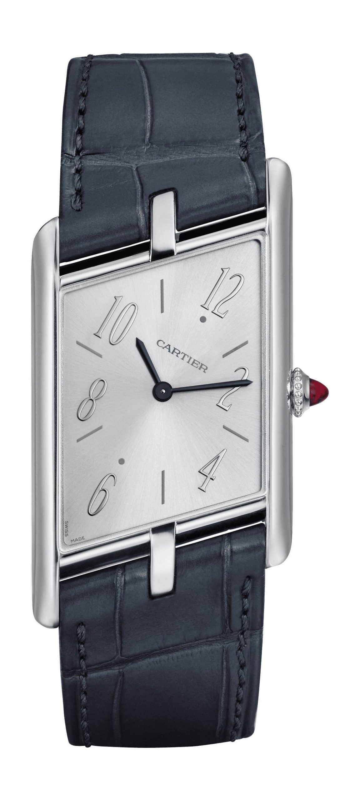 Cartier Montre Tank Asymétrique luxury timepiece - detailed view