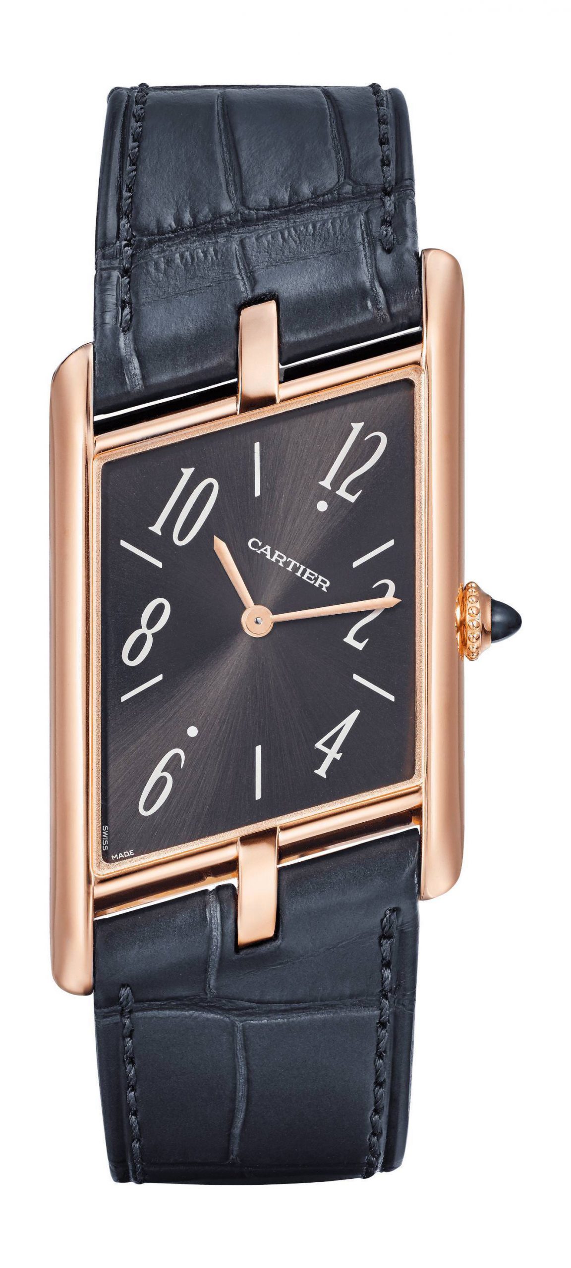 Cartier Montre Tank Asymétrique luxury timepiece - detailed view