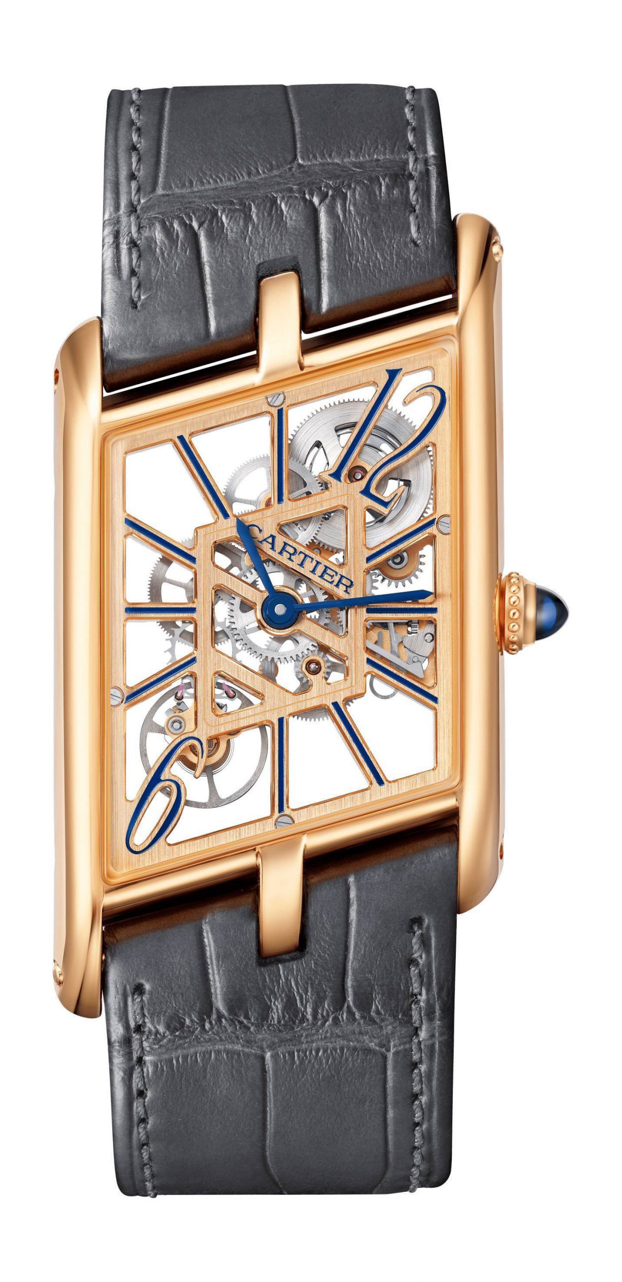 Cartier Montre Tank Asymétrique luxury timepiece - detailed view