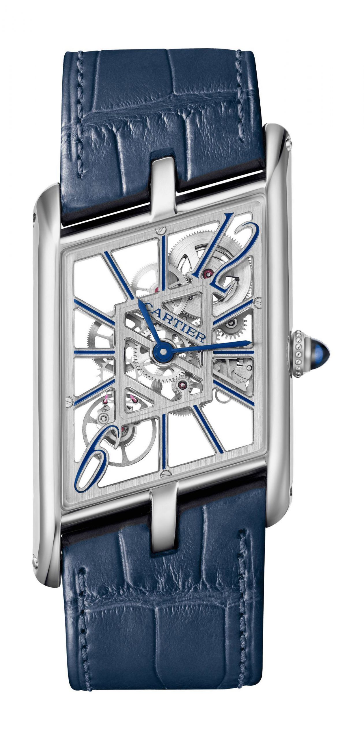 Cartier Montre Tank Asymétrique luxury timepiece - detailed view