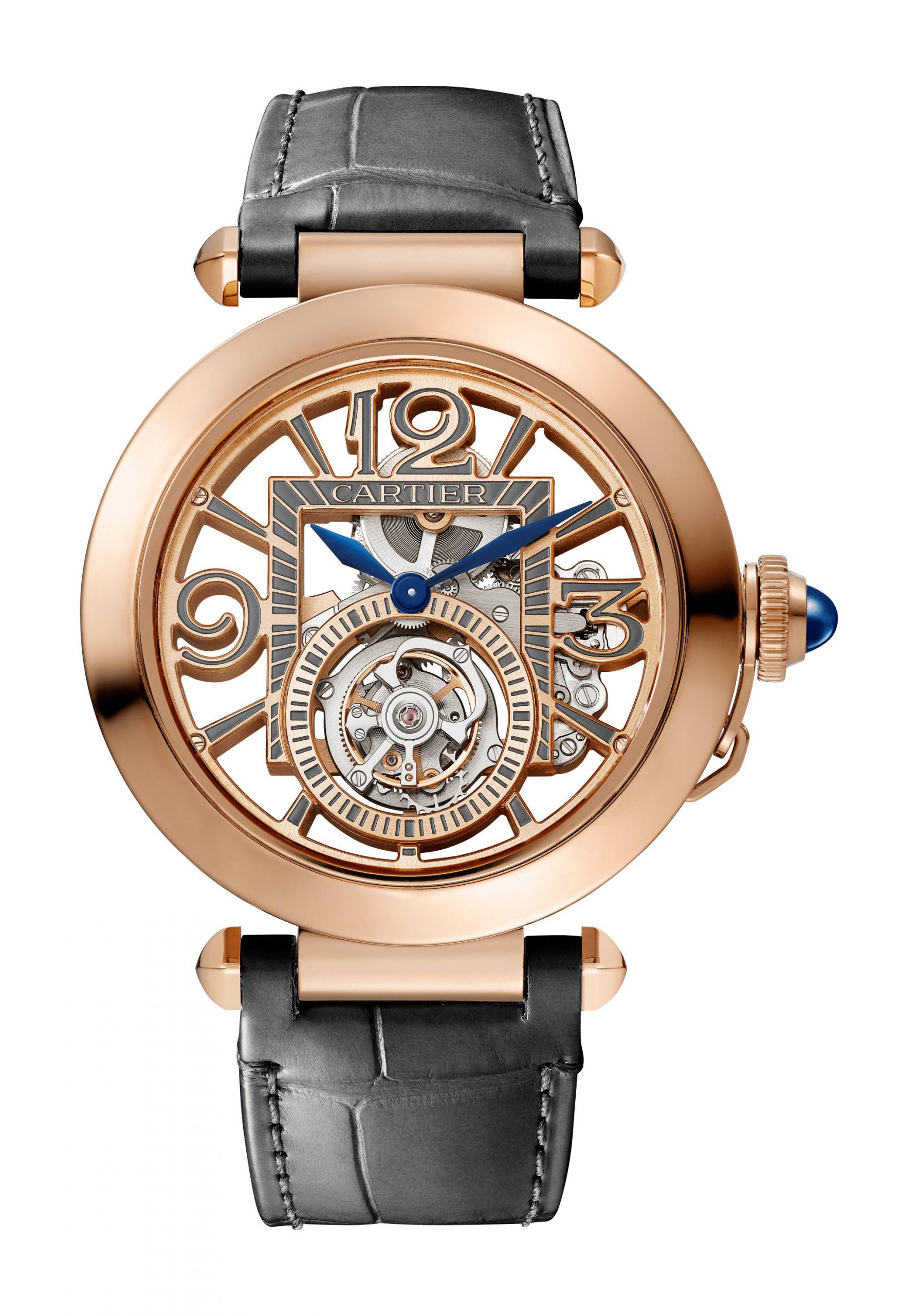 Cartier Pasha de Cartier luxury timepiece - detailed view