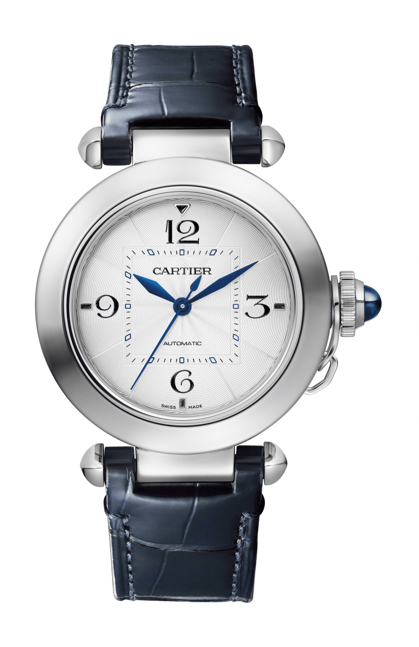 Cartier Pasha de Cartier luxury timepiece - detailed view