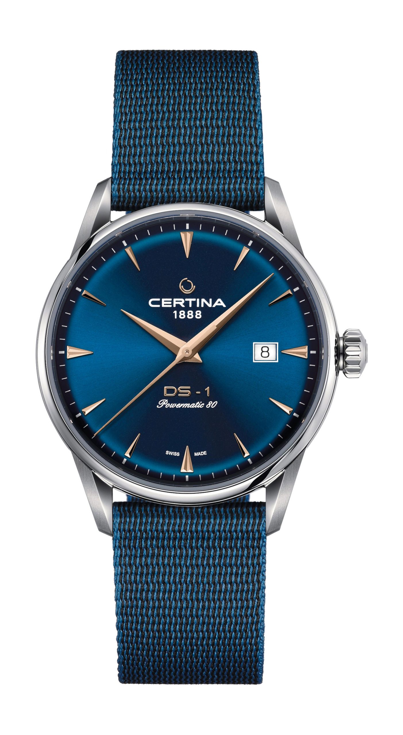 Certina DS-1 Powermatic 80 luxury timepiece - detailed view