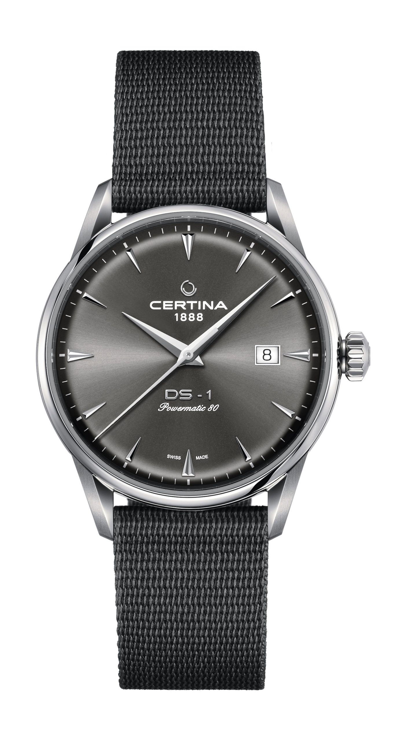 Certina DS-1 Powermatic 80 luxury timepiece - detailed view