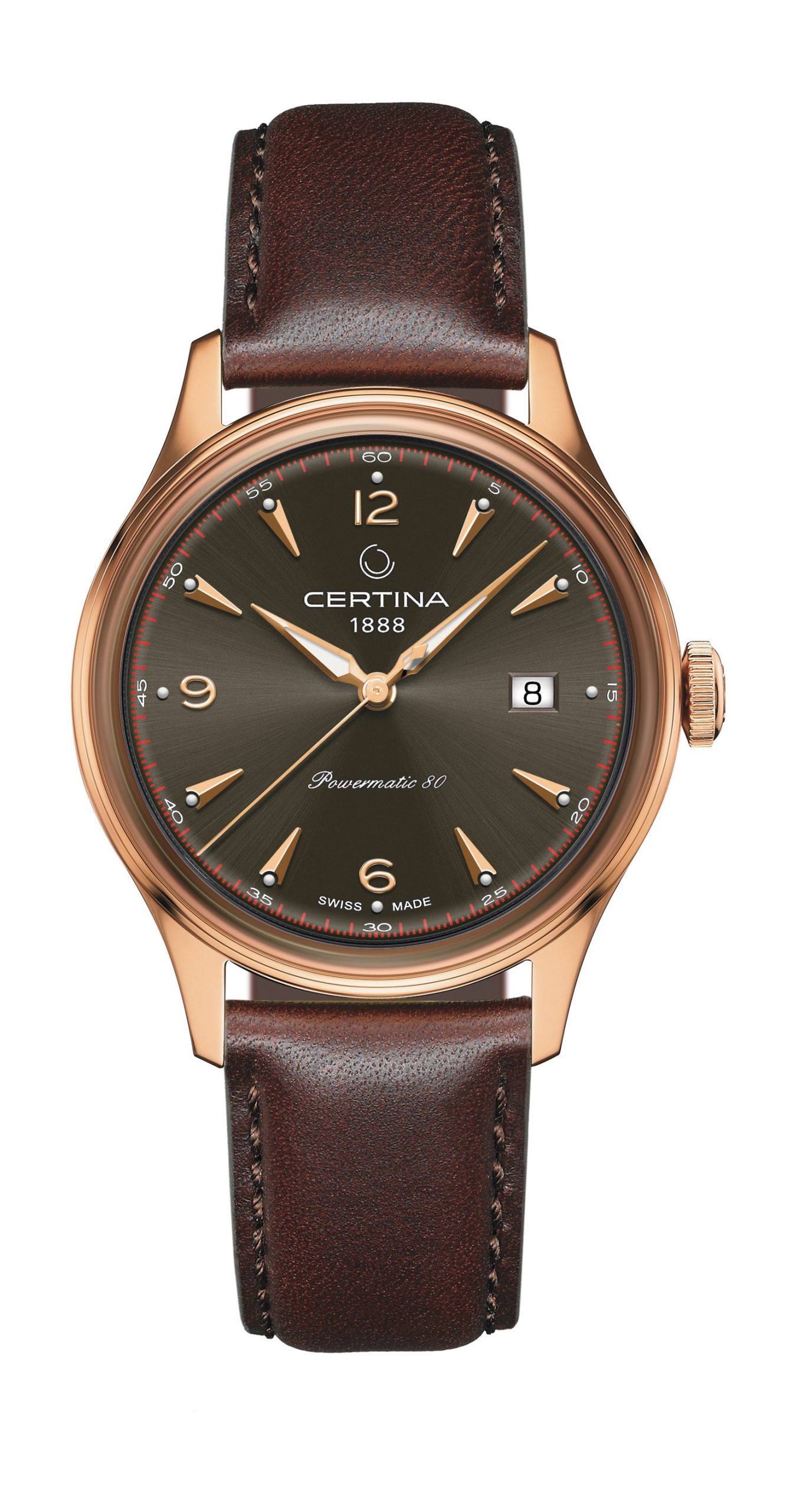 Certina DS-1 Powermatic 80 luxury timepiece - detailed view