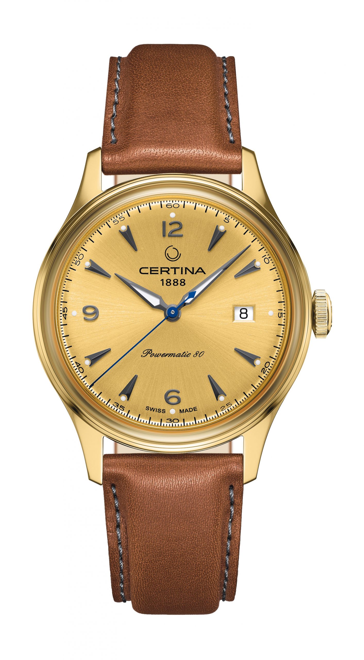 Certina DS-1 Powermatic 80 luxury timepiece - detailed view