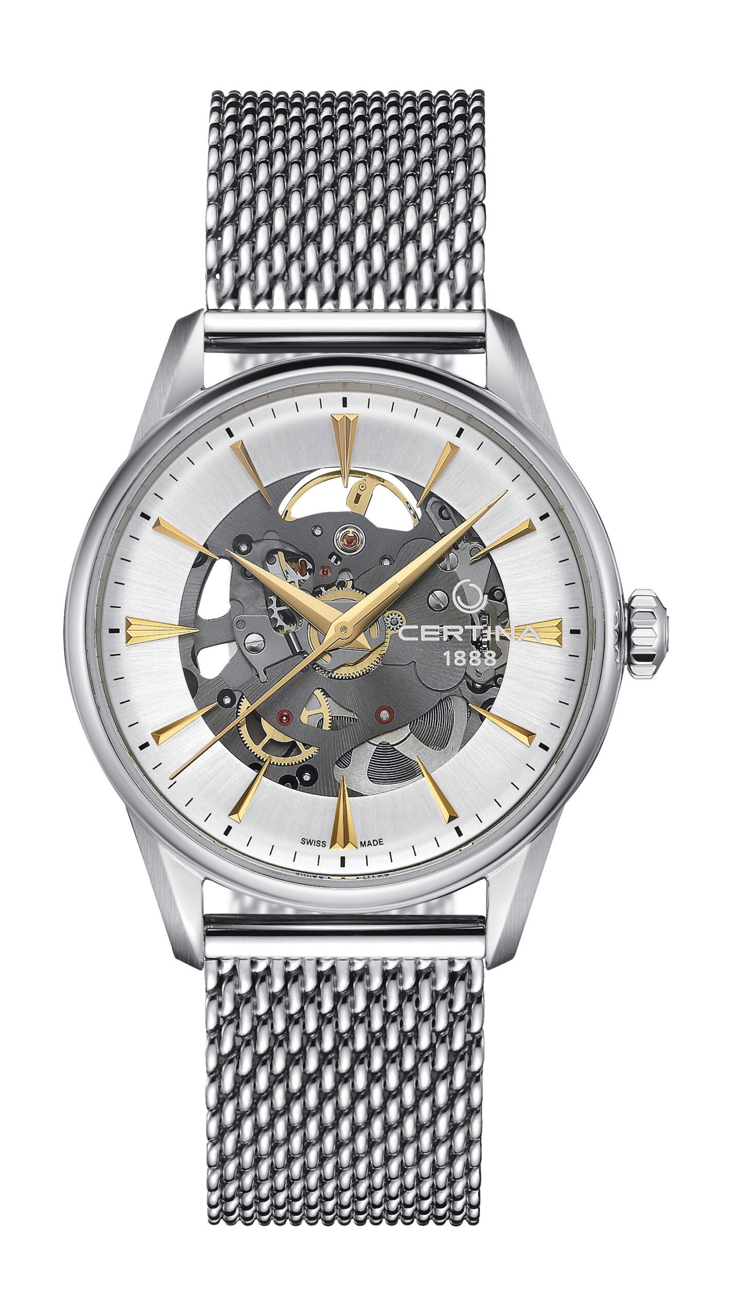 Certina DS-1 Skeleton luxury timepiece - detailed view