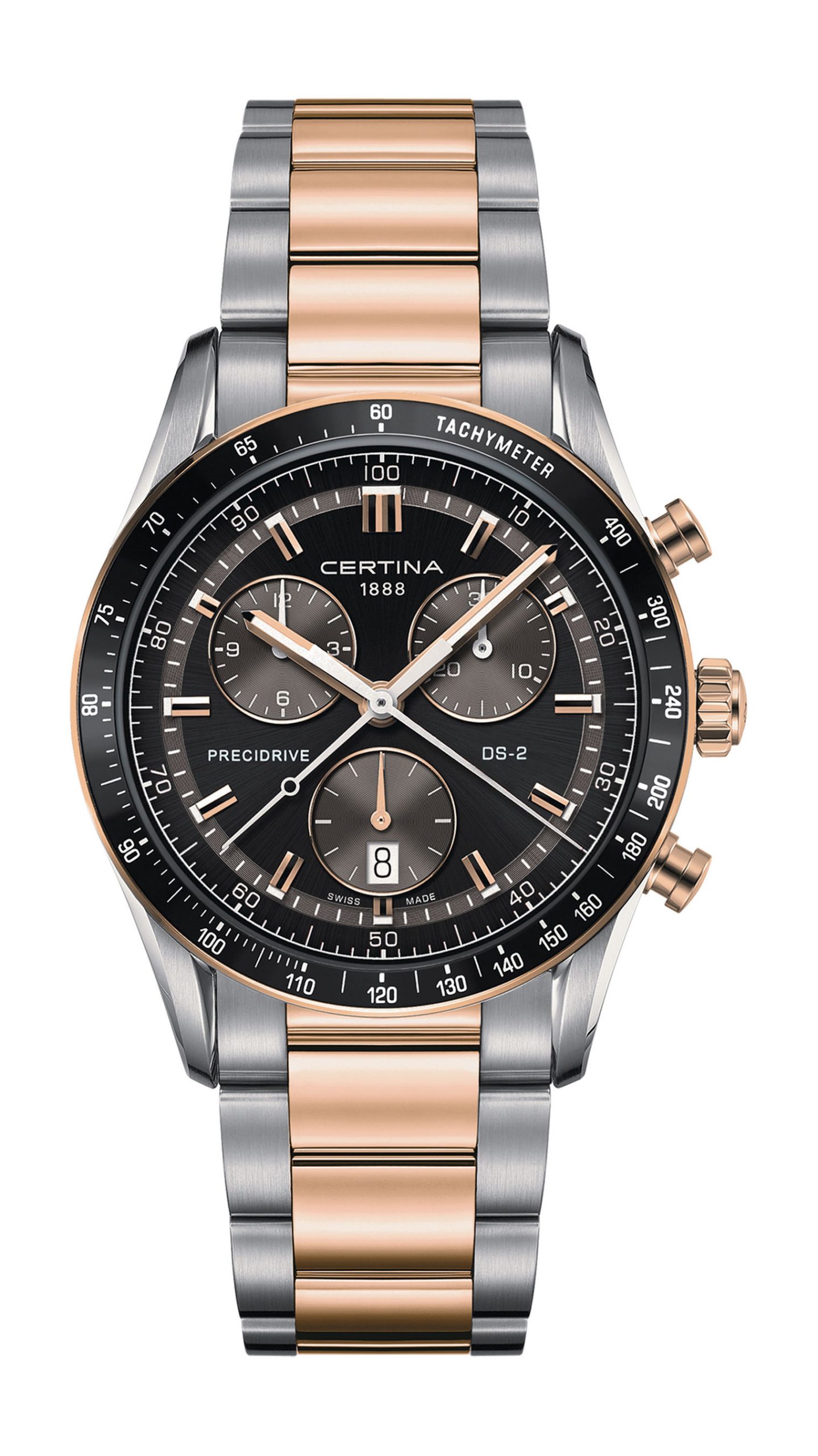 Certina DS-2 luxury timepiece - detailed view