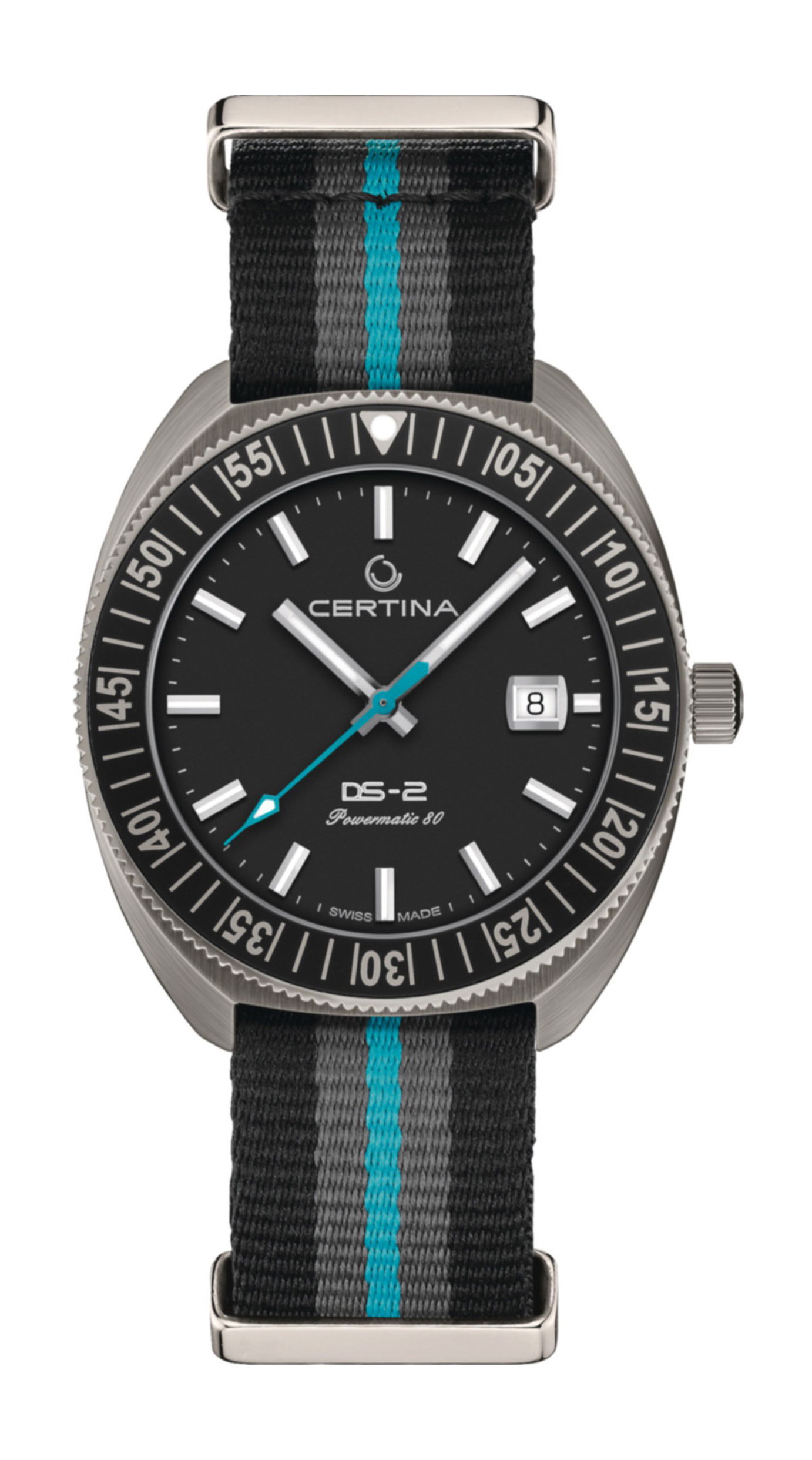 Certina DS-2 luxury timepiece - detailed view