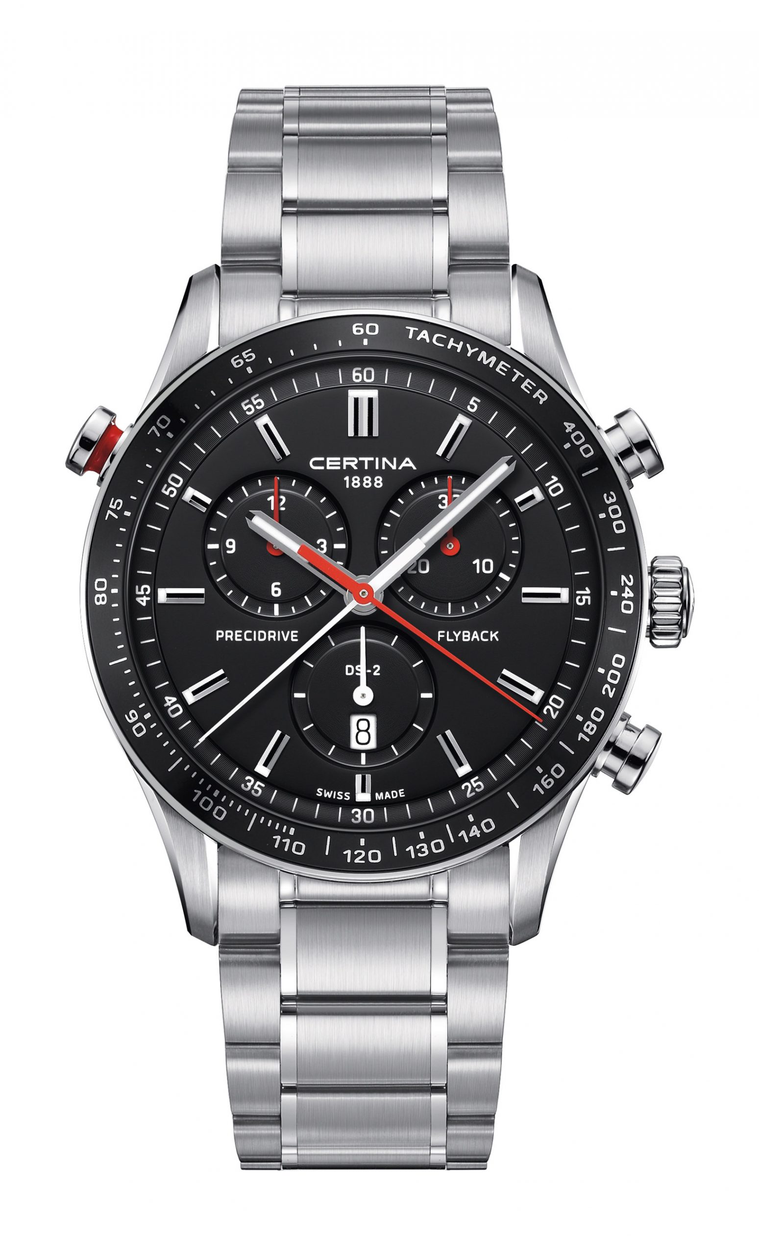 Certina DS-2 Flyback luxury timepiece - detailed view
