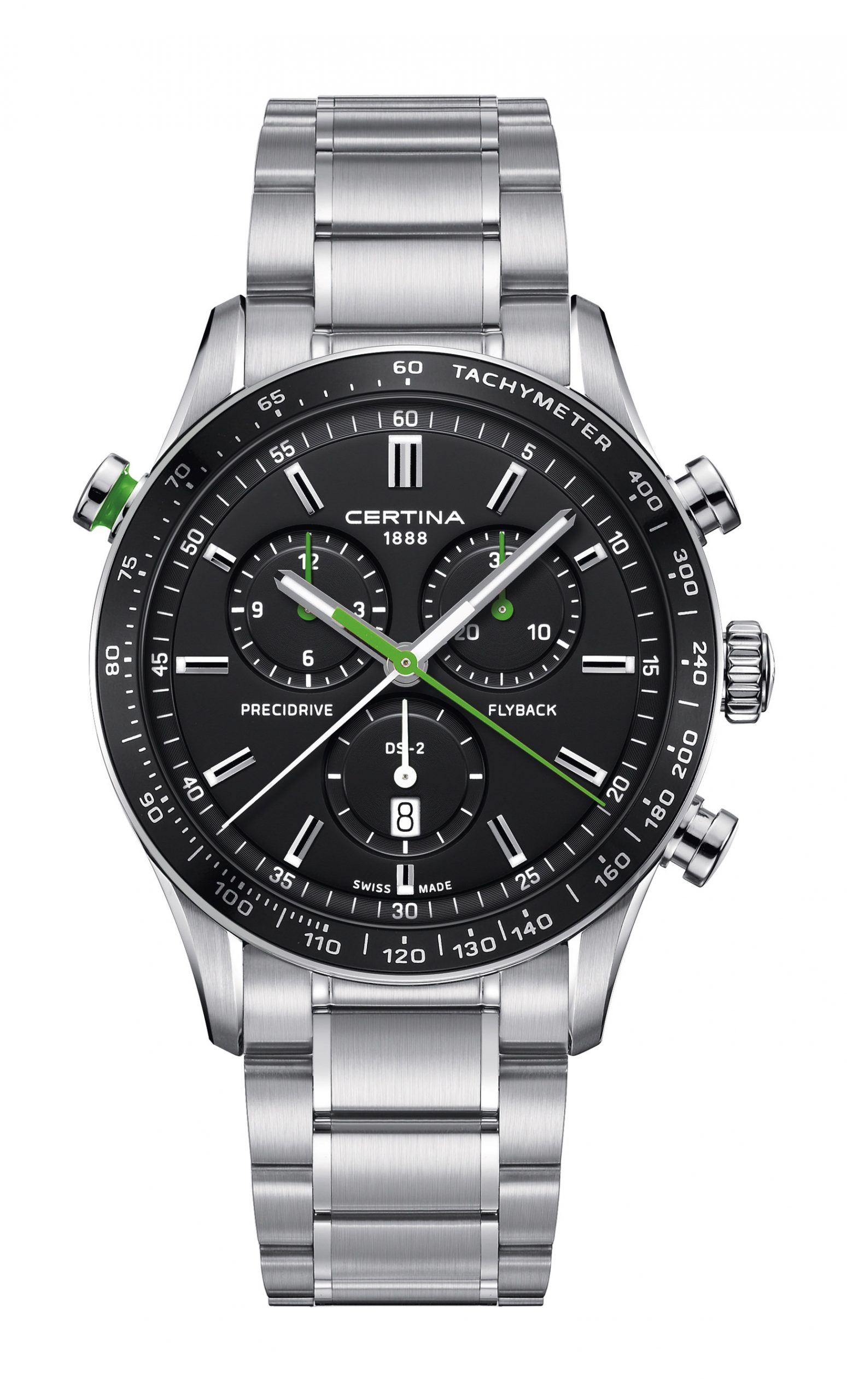 Certina DS-2 Flyback luxury timepiece - detailed view