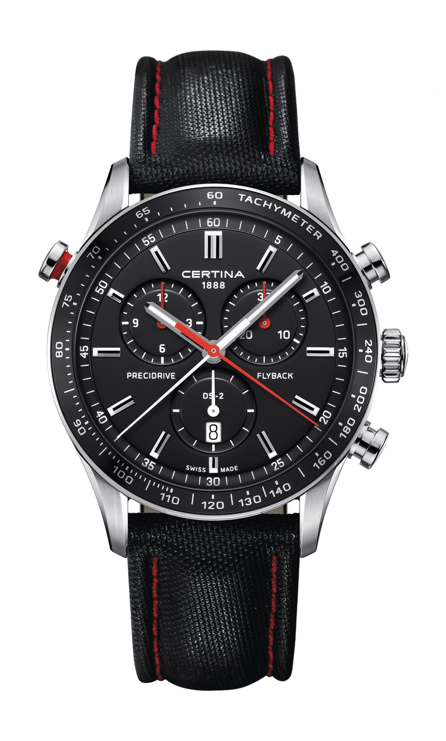 Certina DS-2 Flyback luxury timepiece - detailed view