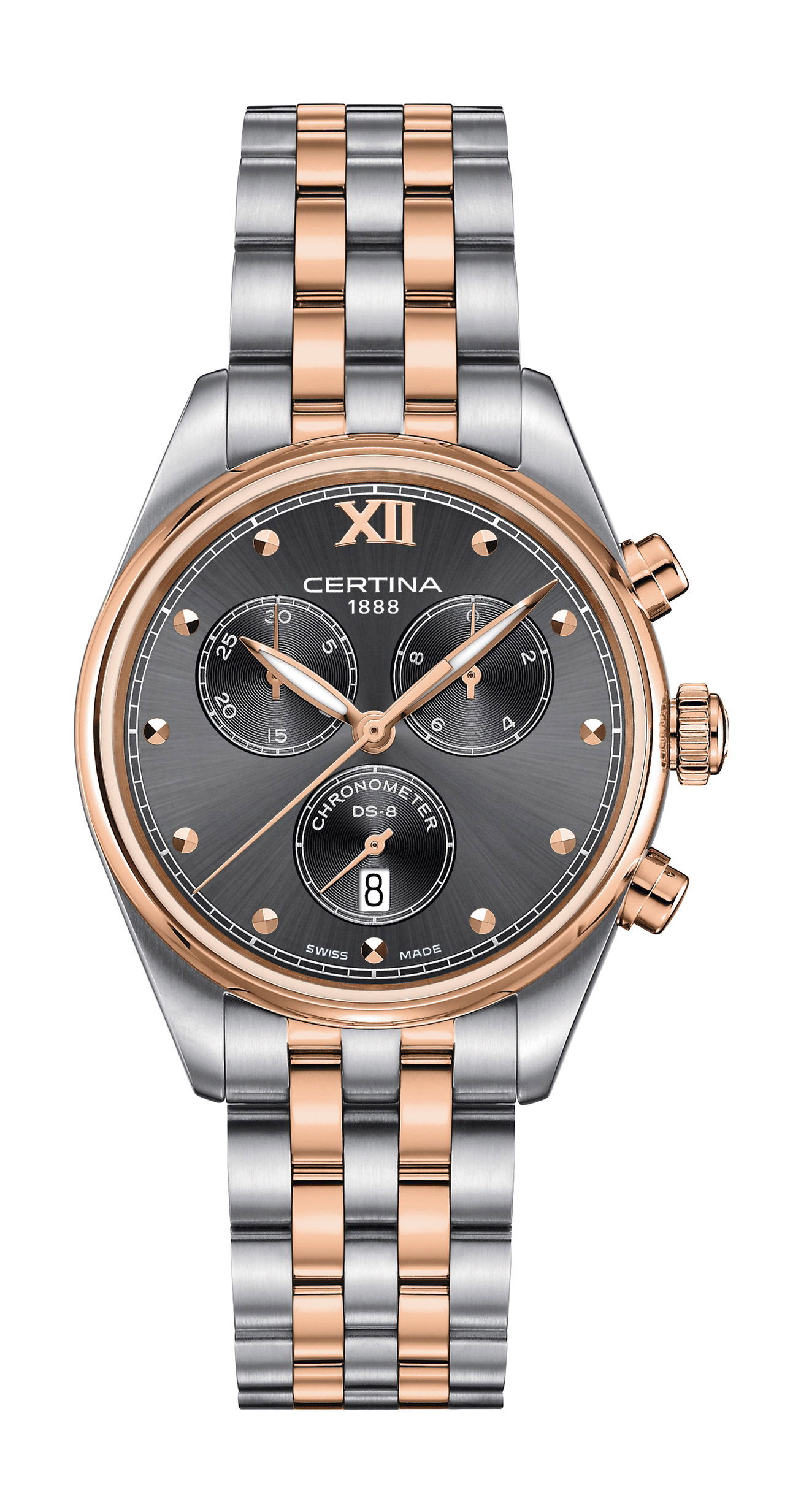 Certina DS-8 luxury timepiece - detailed view