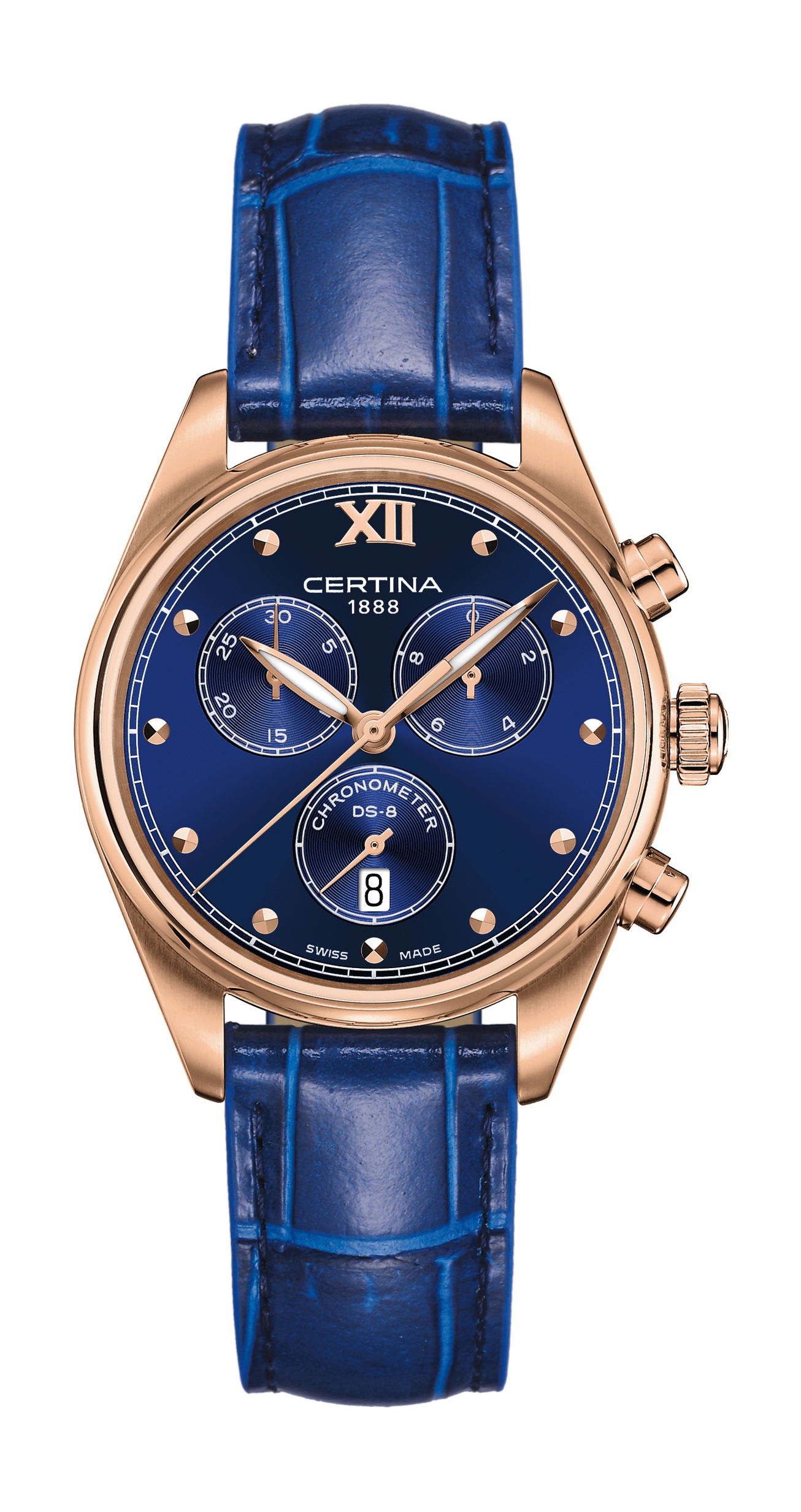 Certina DS-8 luxury timepiece - detailed view