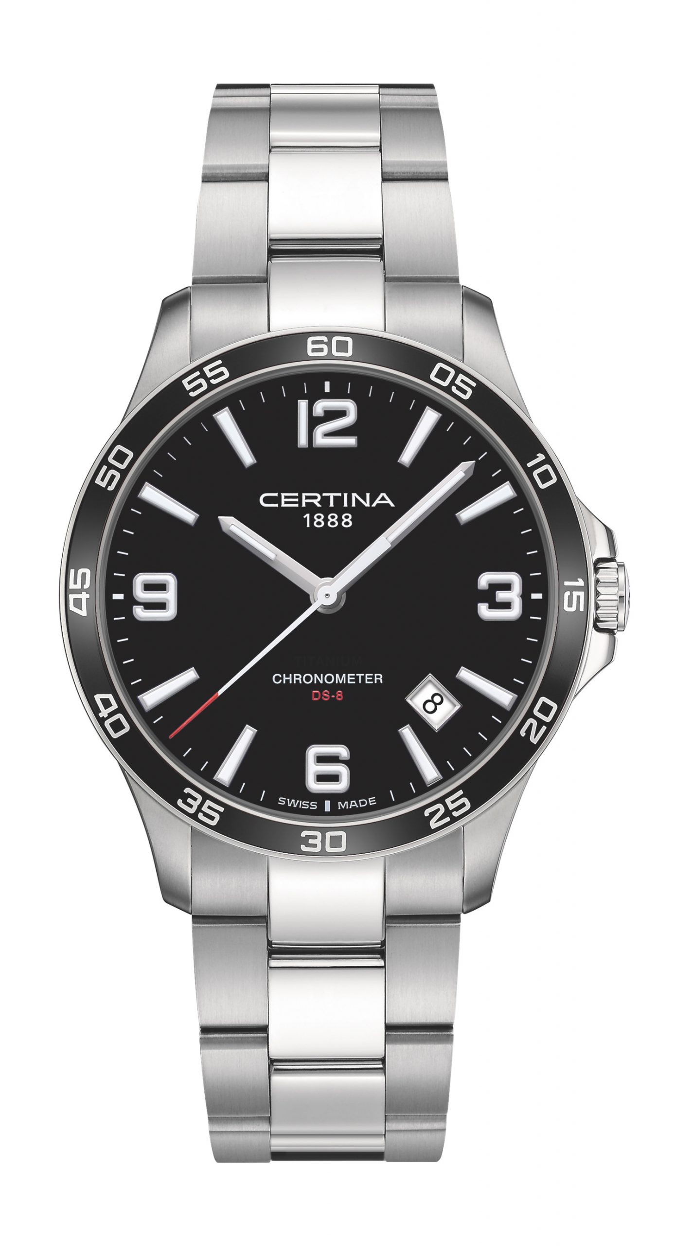 Certina DS-8 luxury timepiece - detailed view