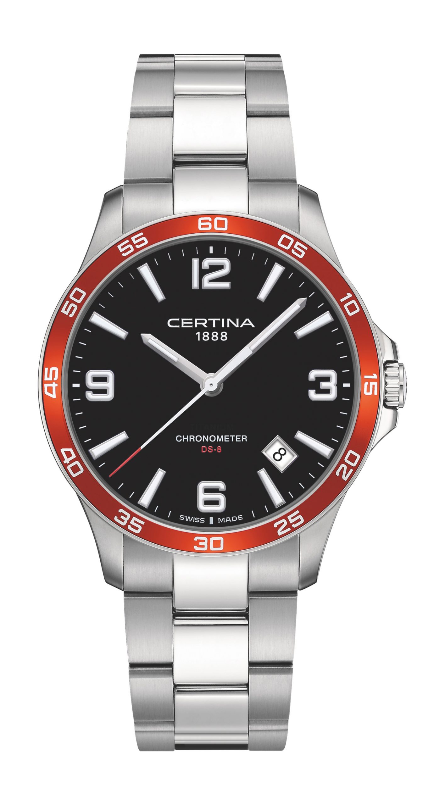 Certina DS-8 luxury timepiece - detailed view
