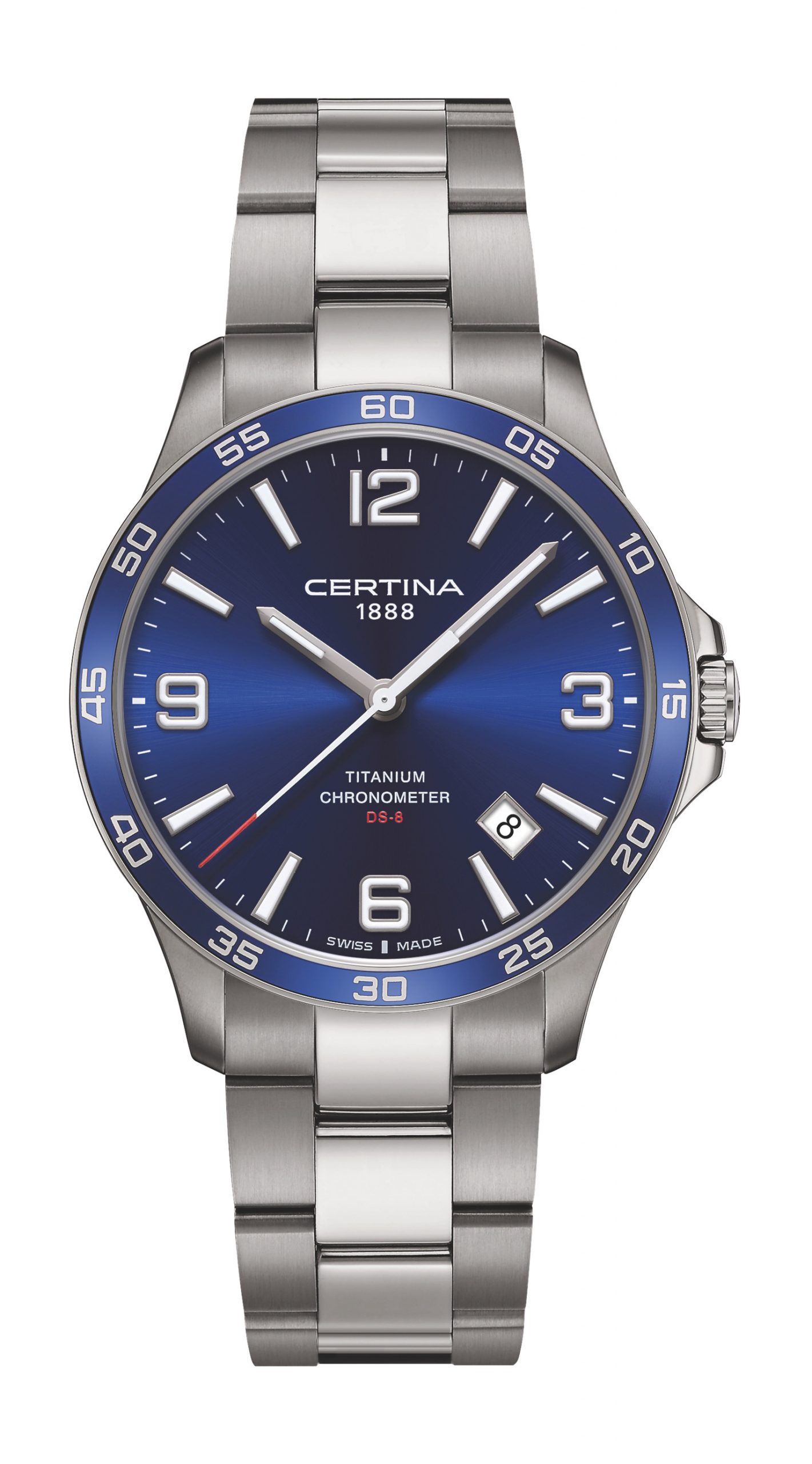 Certina DS-8 luxury timepiece - detailed view