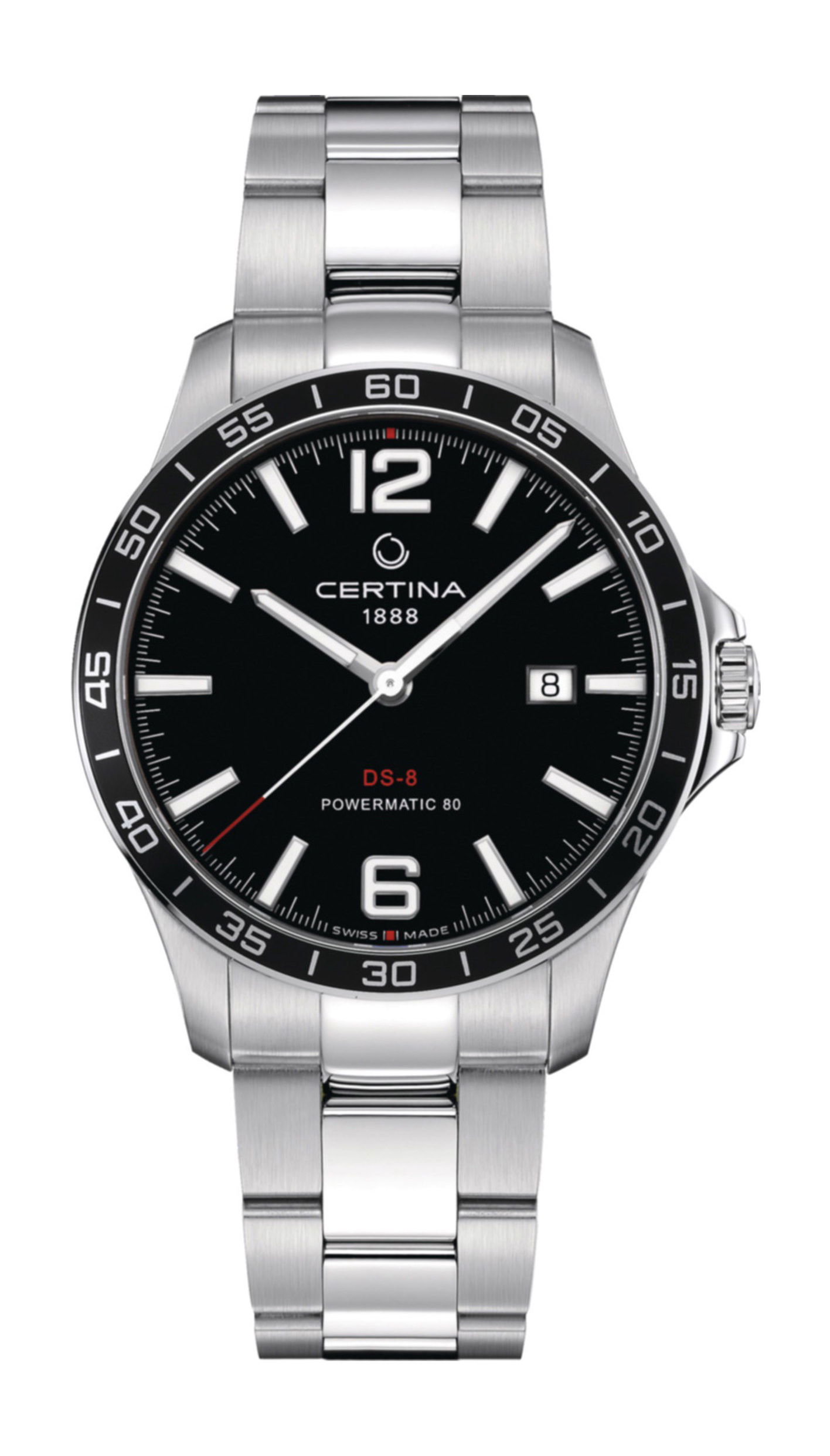 Certina DS-8 Powermatic 80 luxury timepiece - detailed view