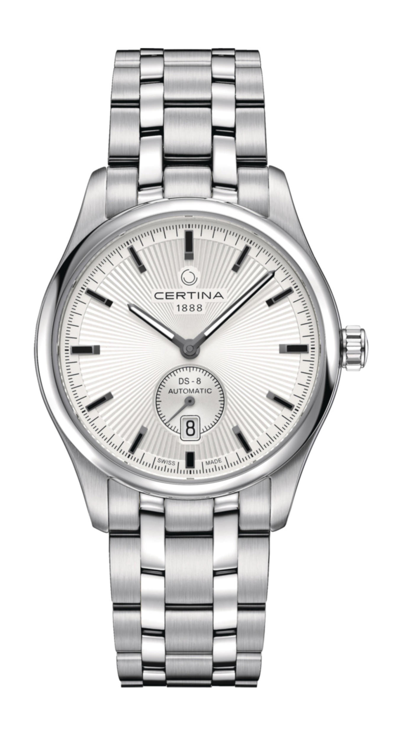 Certina DS-8 Small Seconds luxury timepiece - detailed view