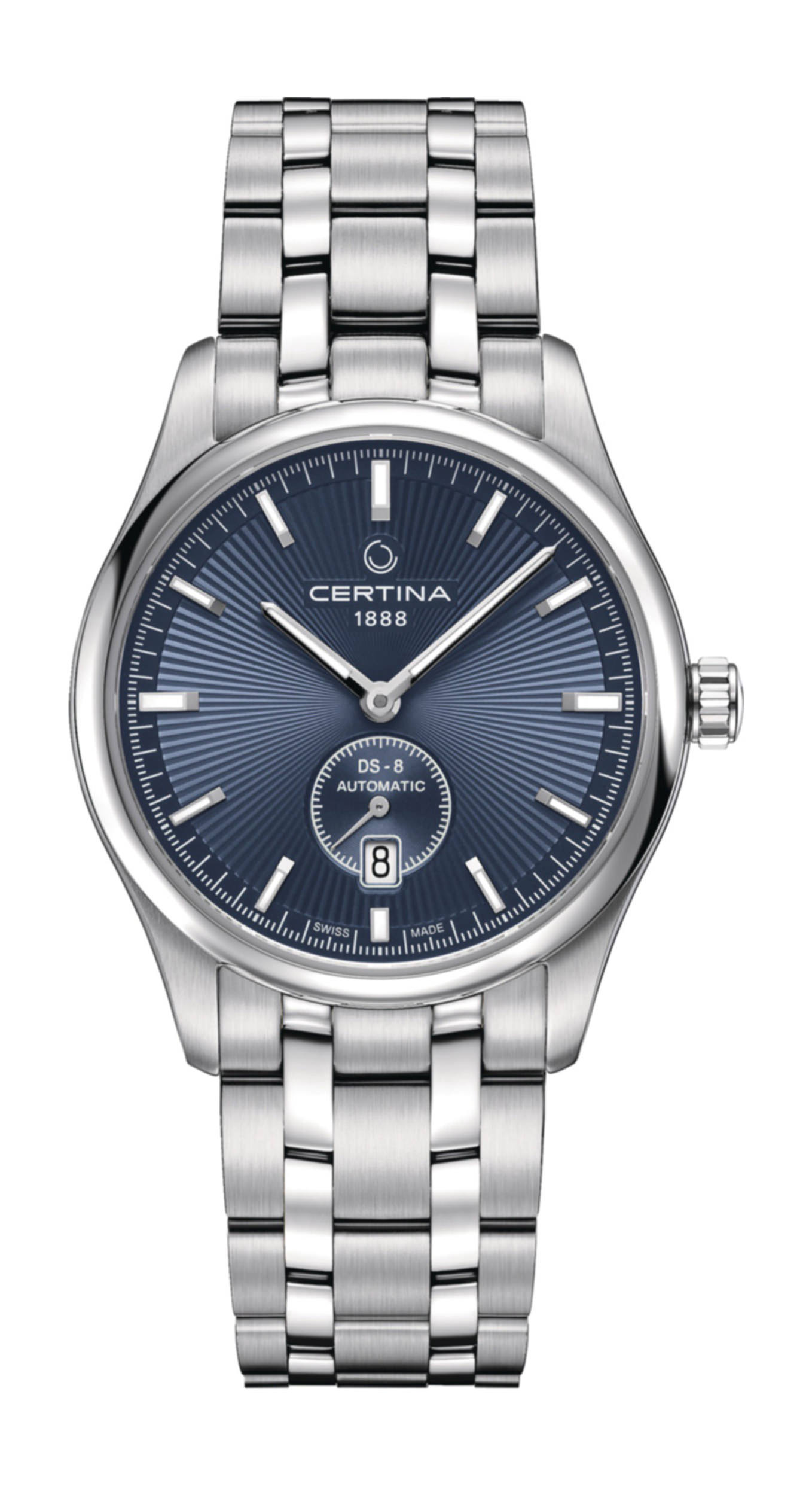 Certina DS-8 Small Seconds luxury timepiece - detailed view