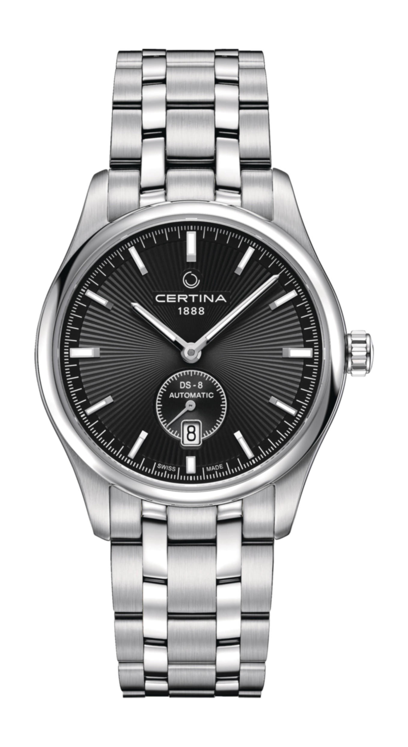 Certina DS-8 Small Seconds luxury timepiece - detailed view