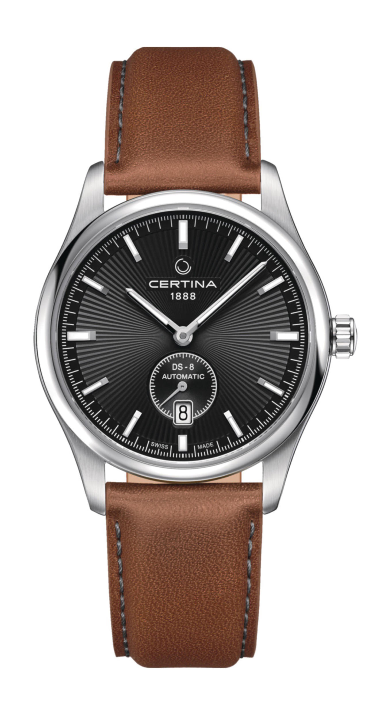 Certina DS-8 Small Seconds luxury timepiece - detailed view