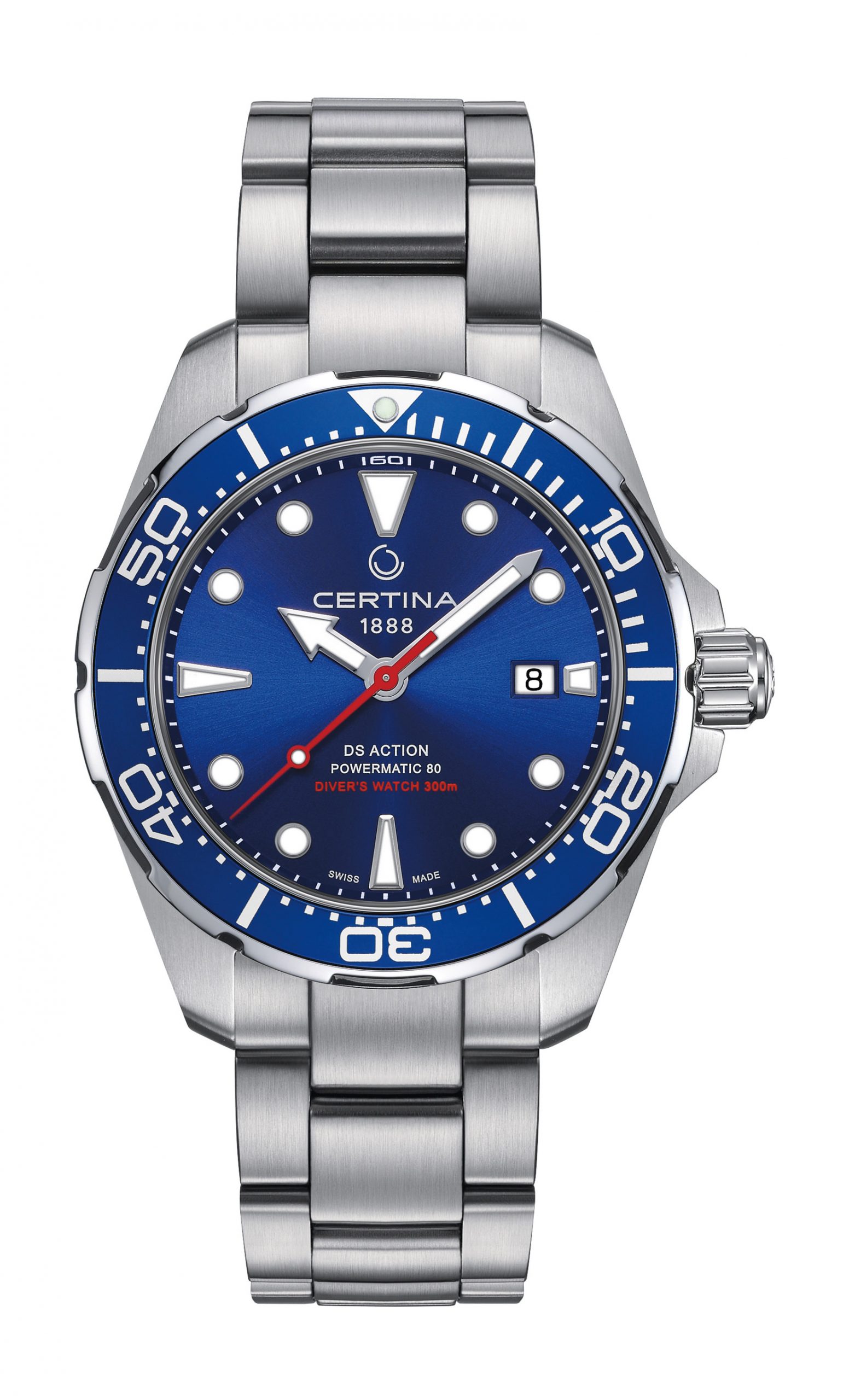 Certina DS Action Diver luxury timepiece - detailed view