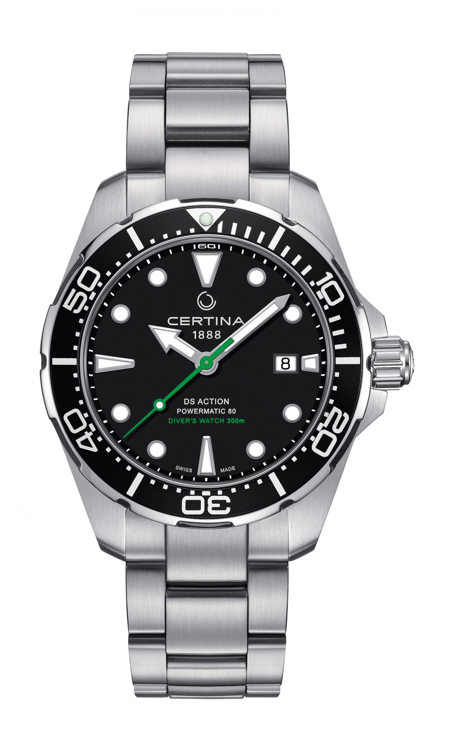 Certina DS Action Diver luxury timepiece - detailed view