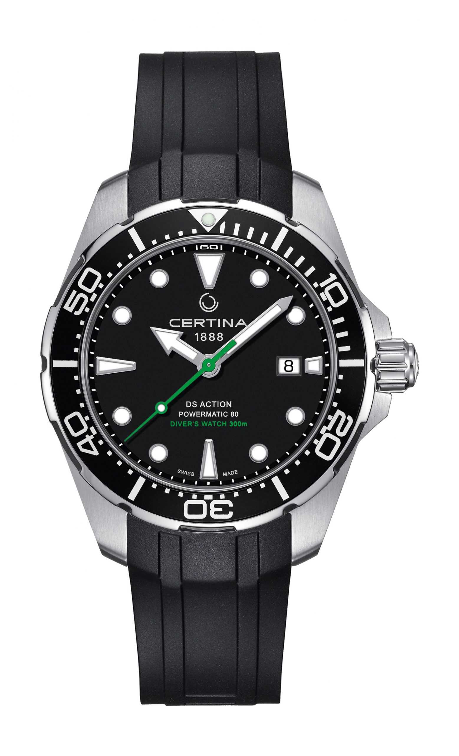 Certina DS Action Diver luxury timepiece - detailed view