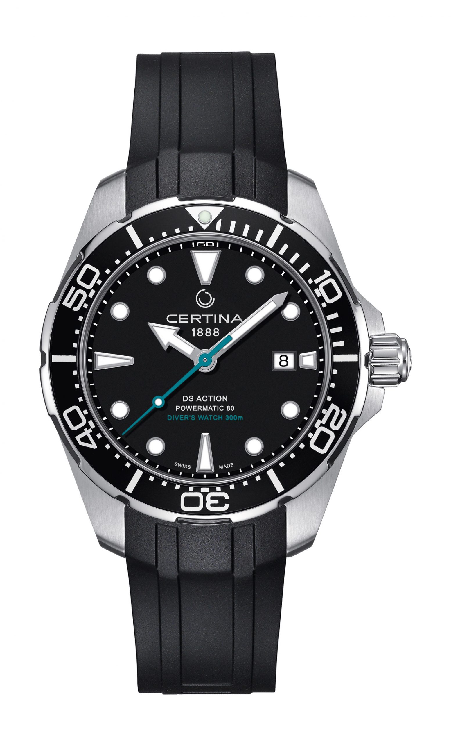 Certina DS Action Diver luxury timepiece - detailed view
