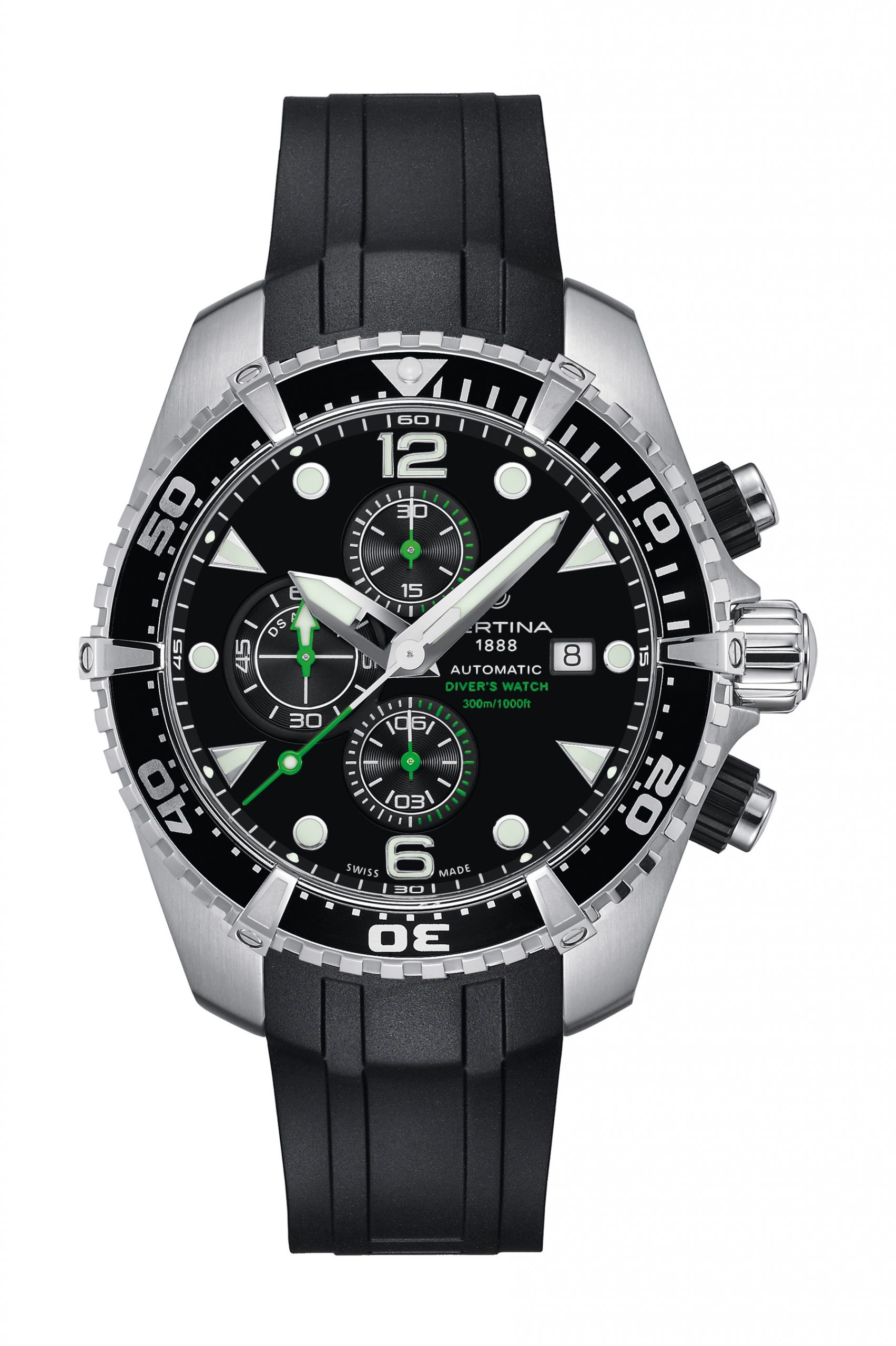 Certina DS Action Diver luxury timepiece - detailed view