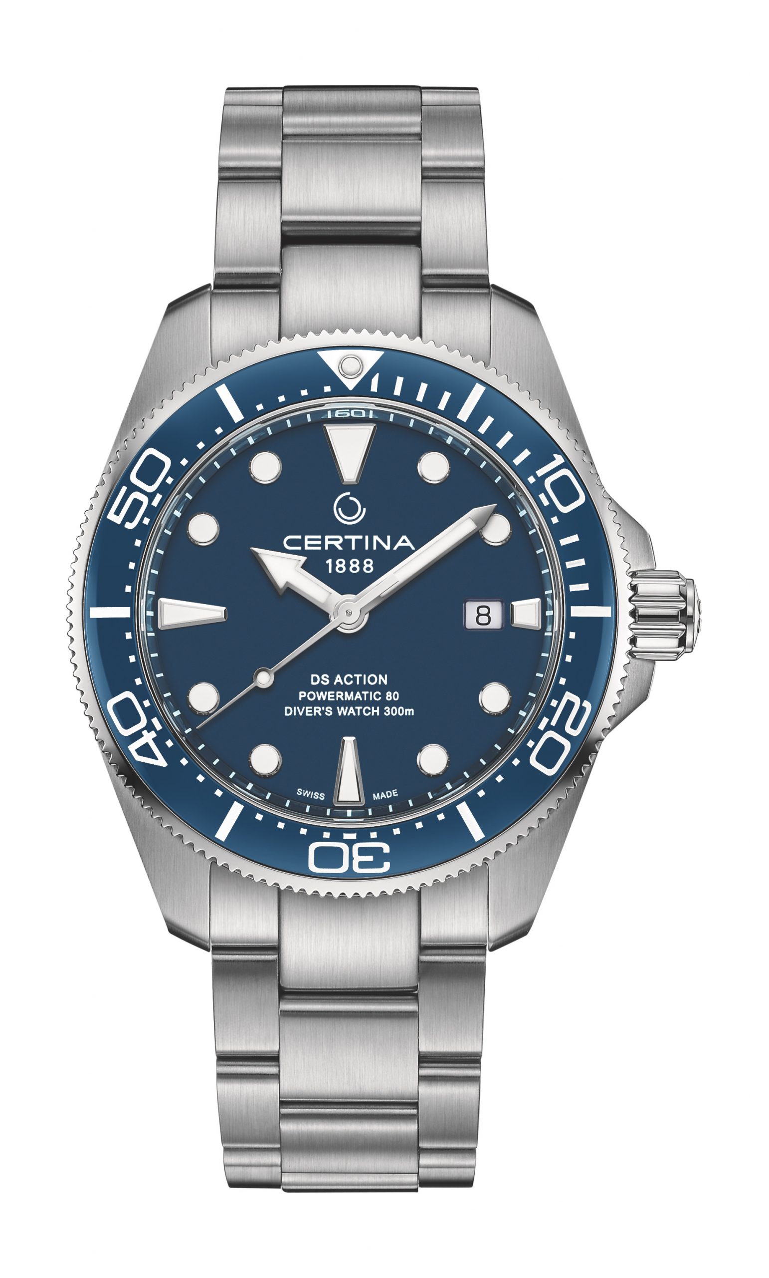 Certina DS Action Diver luxury timepiece - detailed view