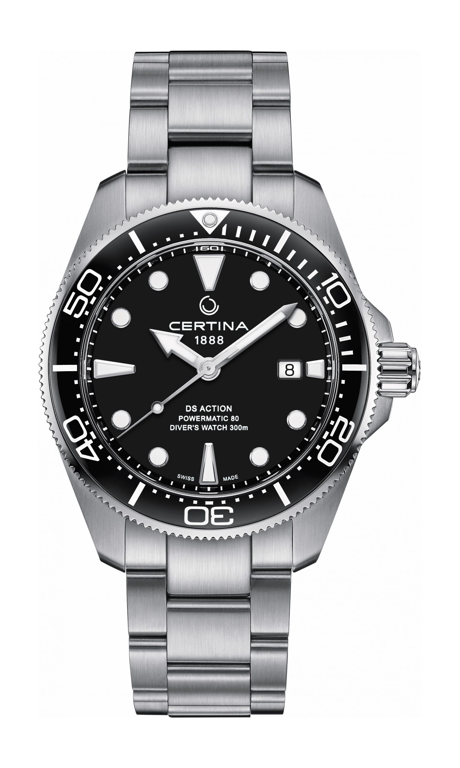 Certina DS Action Diver luxury timepiece - detailed view