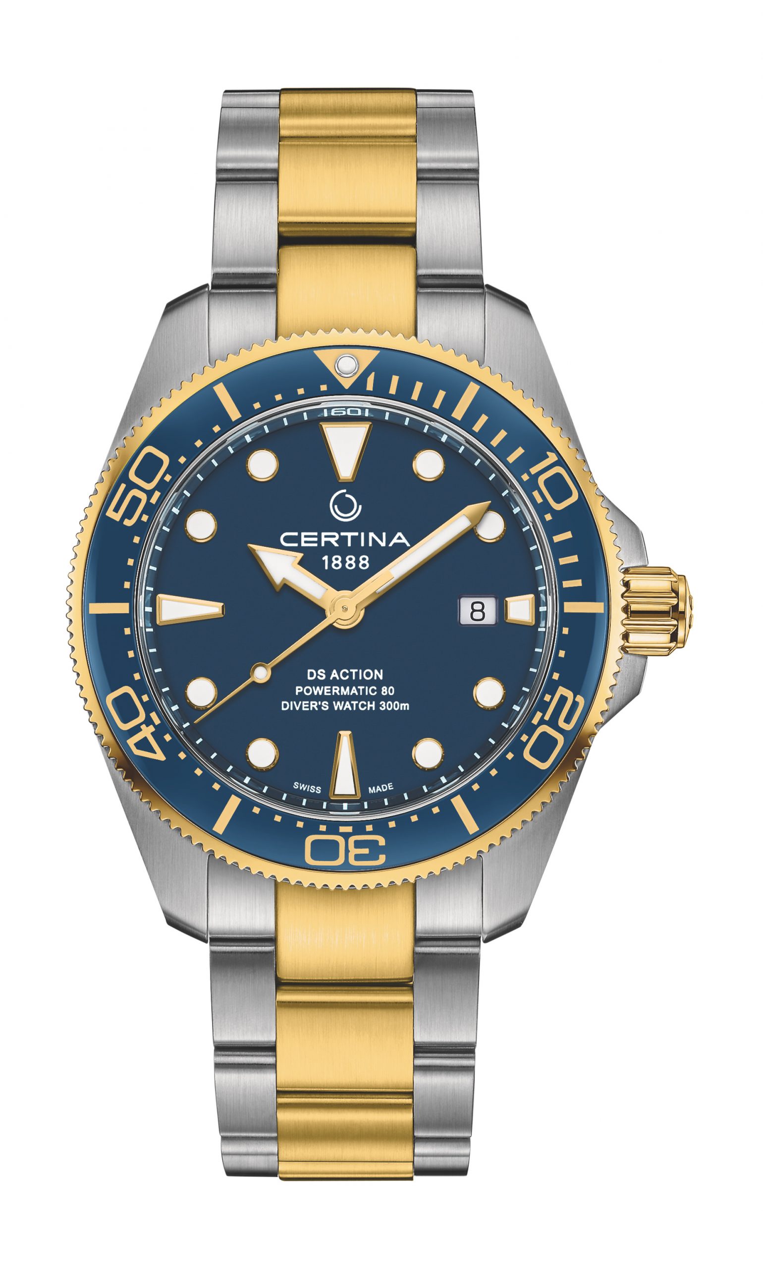 Certina DS Action Diver luxury timepiece - detailed view