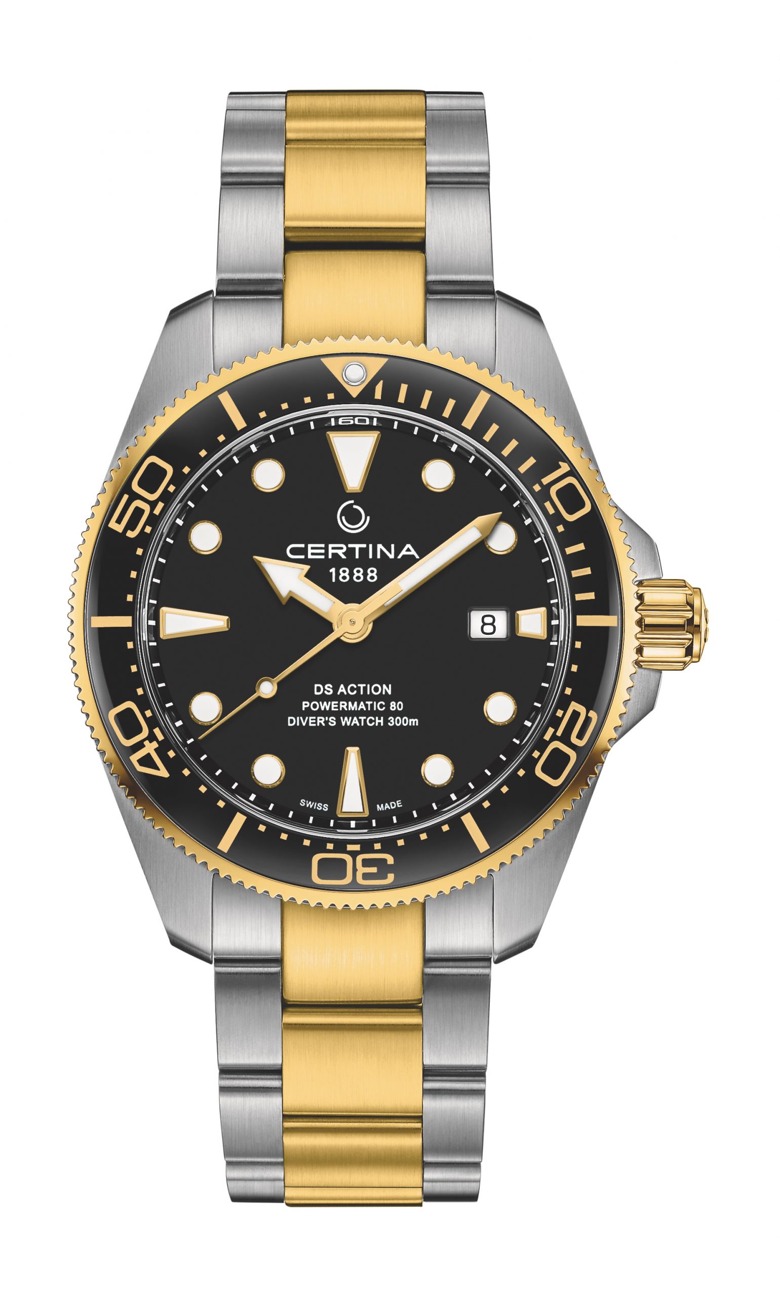 Certina DS Action Diver luxury timepiece - detailed view