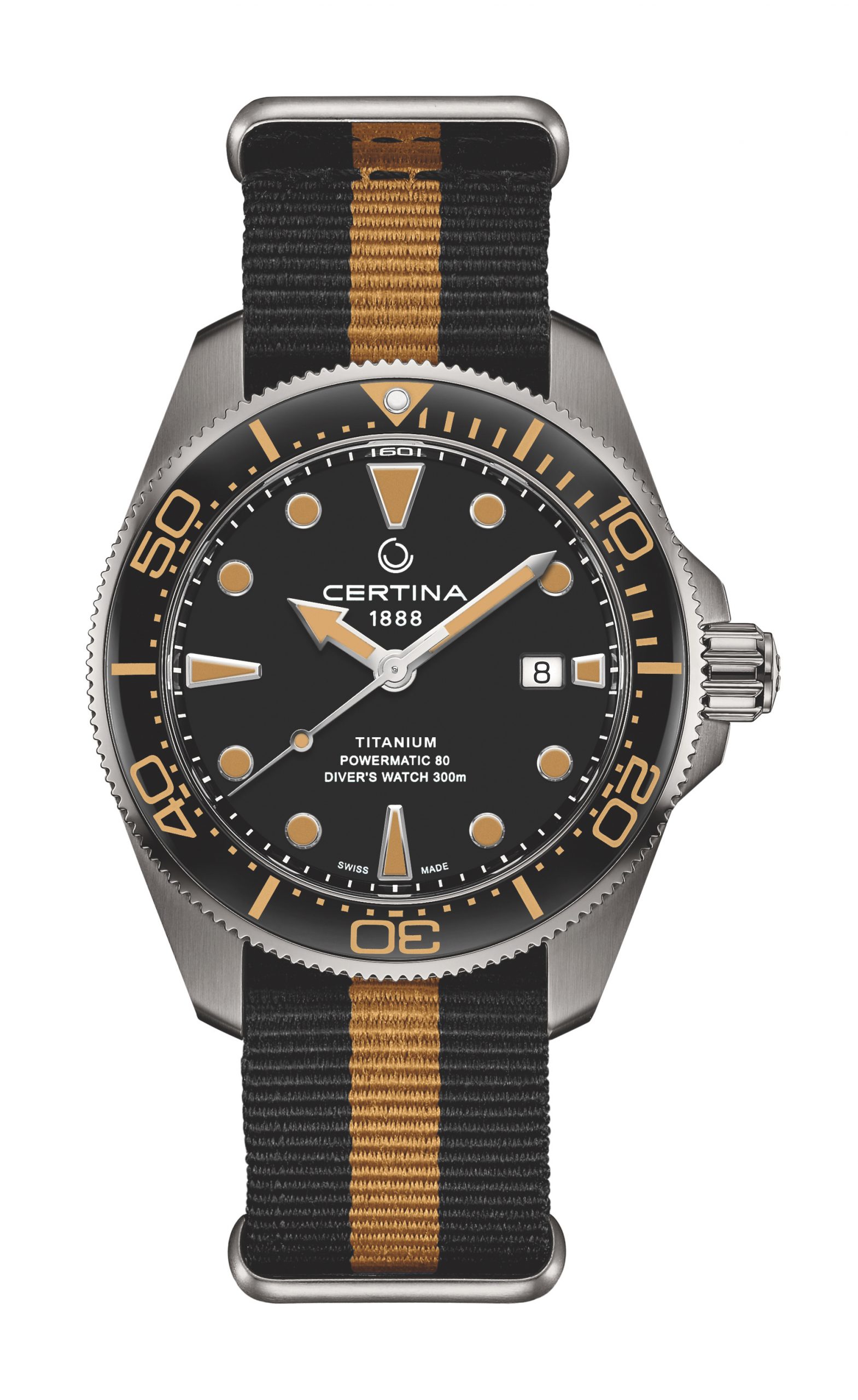 Certina DS Action Diver luxury timepiece - detailed view