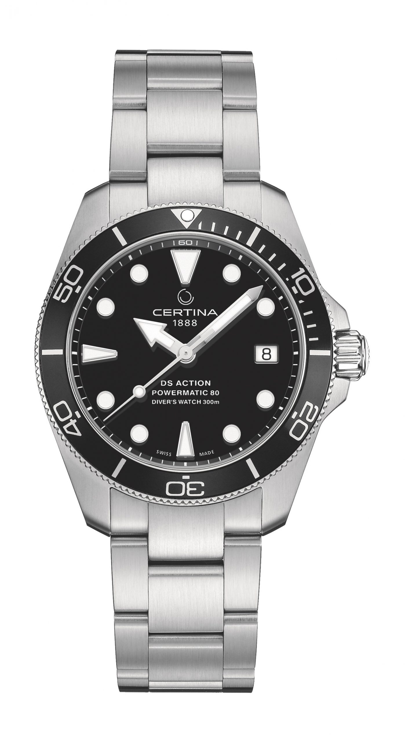Certina DS Action Diver luxury timepiece - detailed view