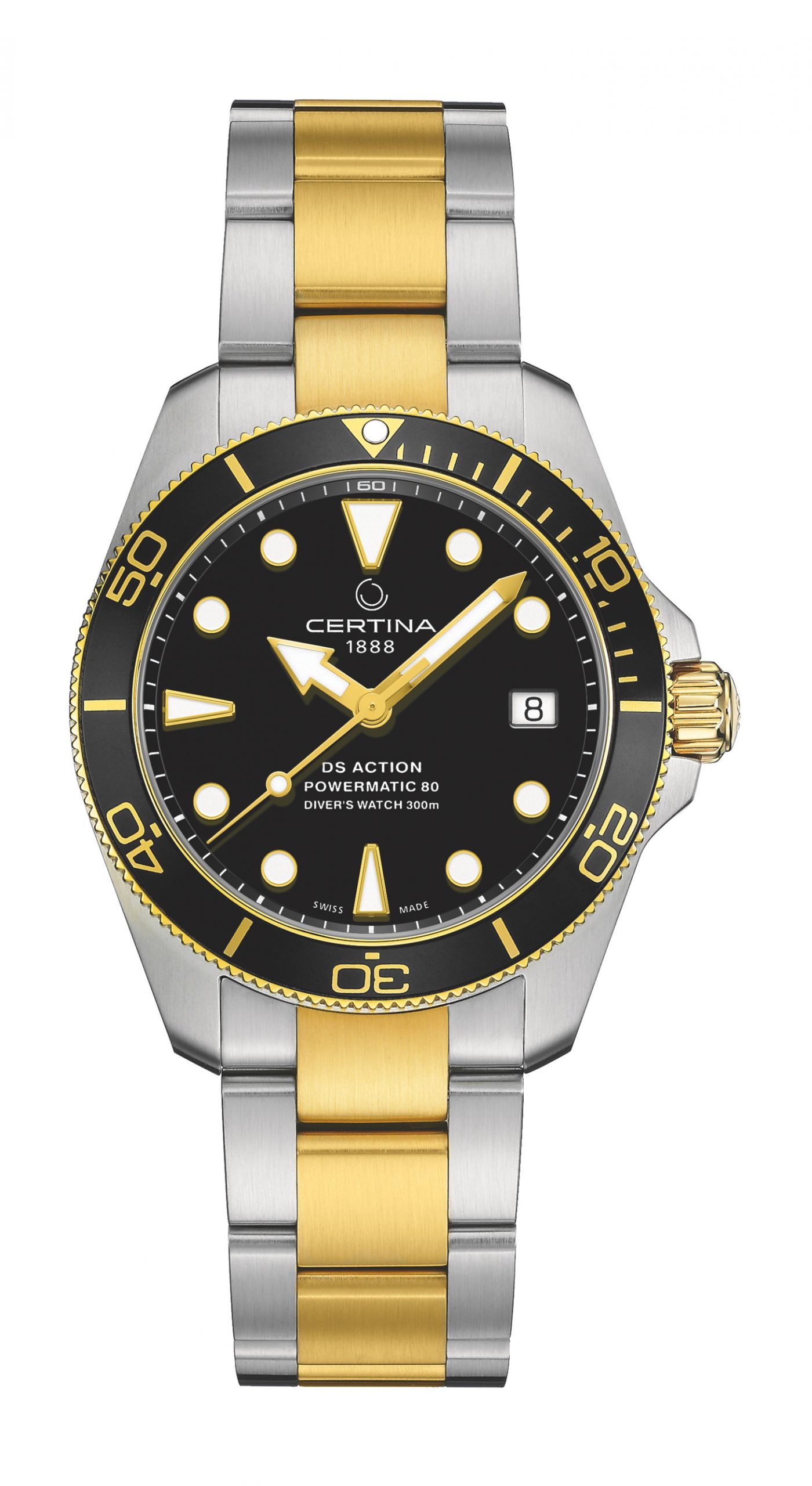 Certina DS Action Diver luxury timepiece - detailed view