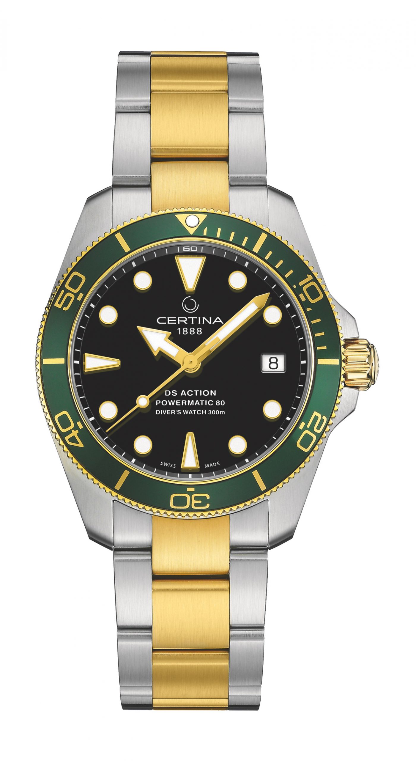 Certina DS Action Diver luxury timepiece - detailed view