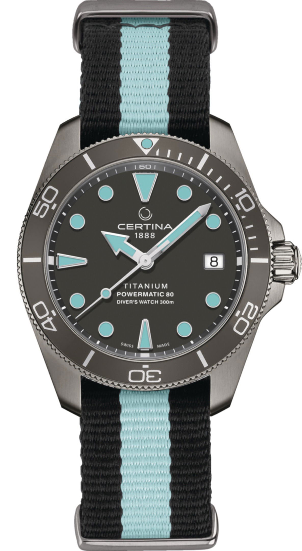Certina DS Action Diver luxury timepiece - detailed view