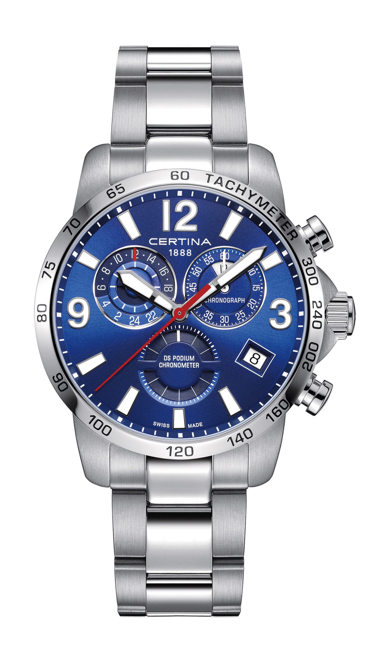 Certina DS Podium GMT luxury timepiece - detailed view