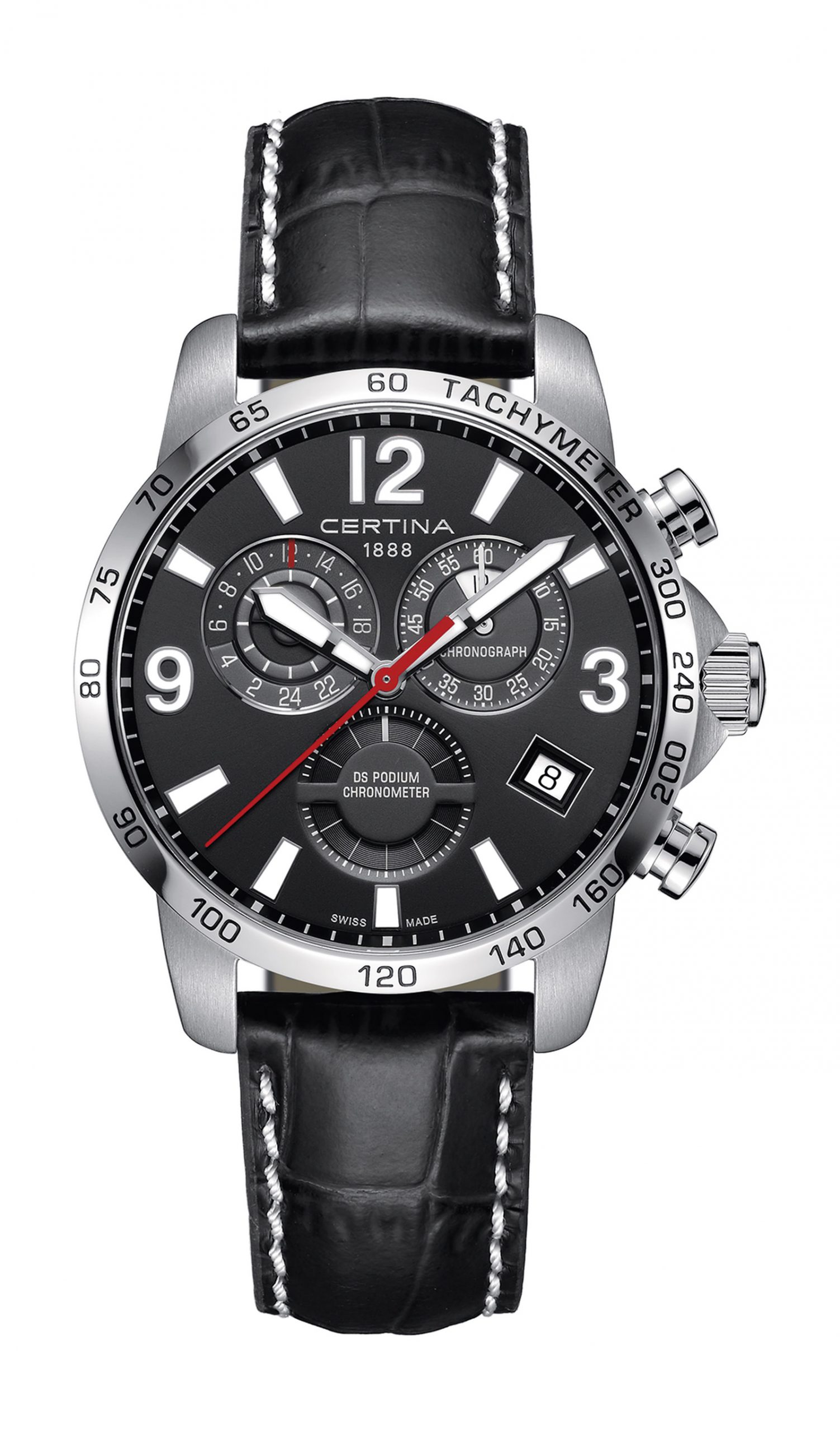 Certina DS Podium GMT luxury timepiece - detailed view