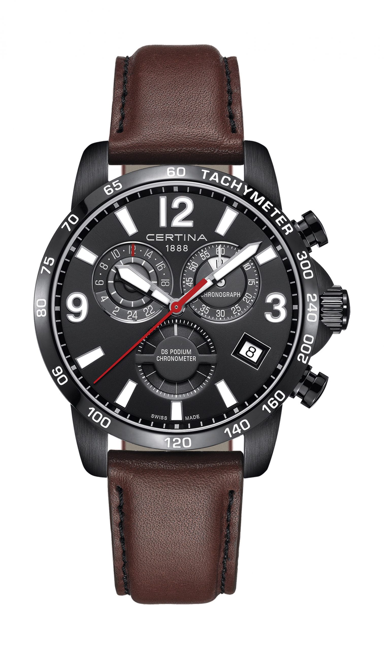 Certina DS Podium GMT luxury timepiece - detailed view