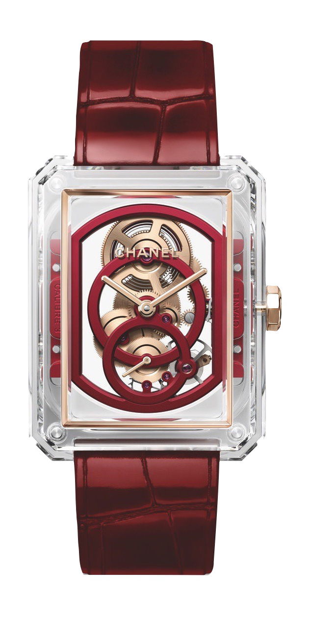 Chanel BOY·FRIEND Skeleton X-Ray Red Edition watch