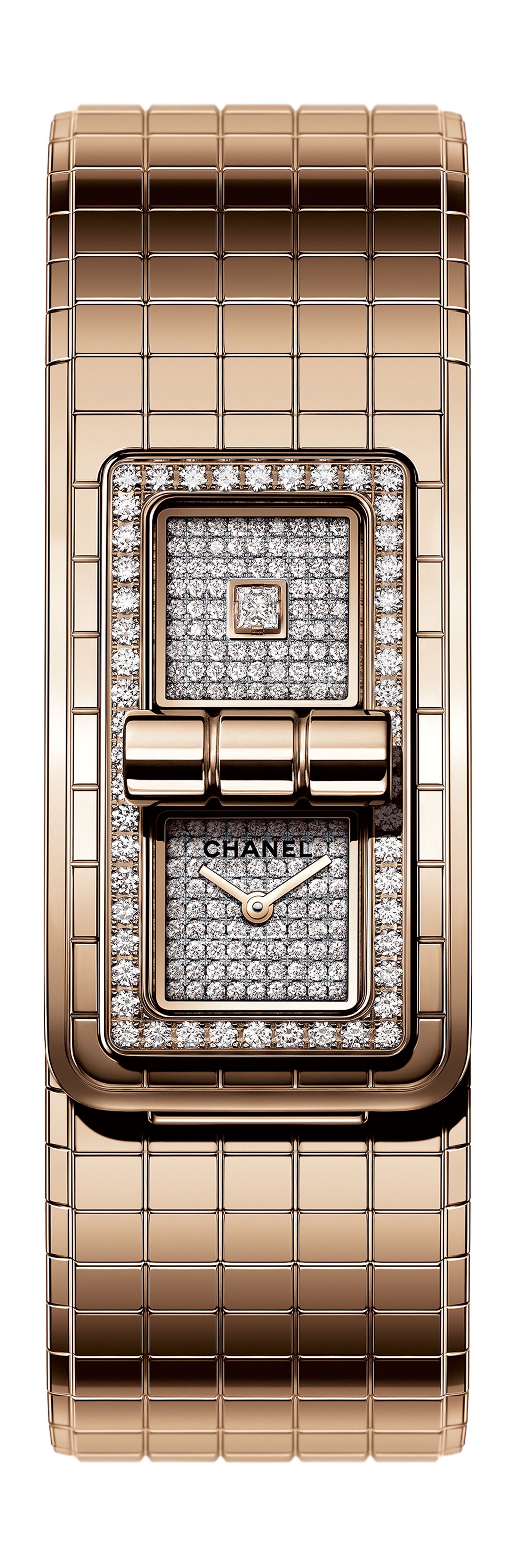 Chanel CODE COCO BEIGE GOLD watch luxury timepiece - detailed view