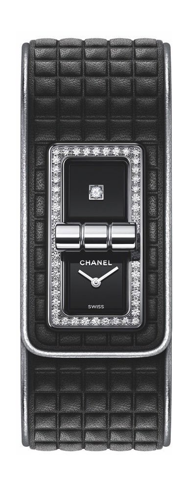 Chanel Code Coco Leather luxury timepiece - detailed view