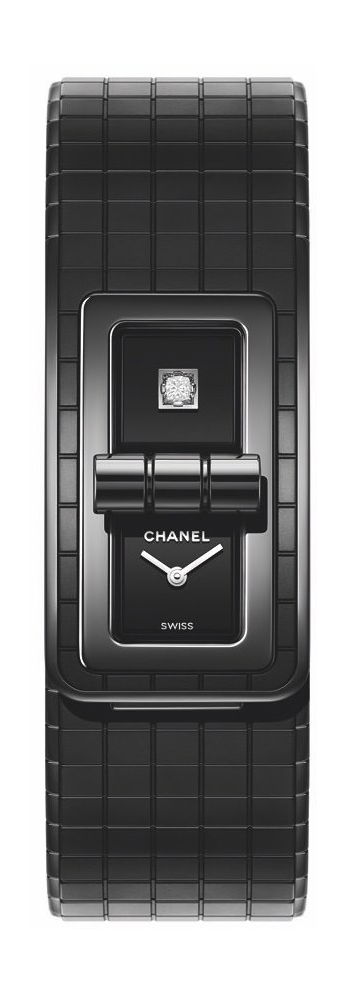Chanel Code Coco So Black luxury timepiece - detailed view